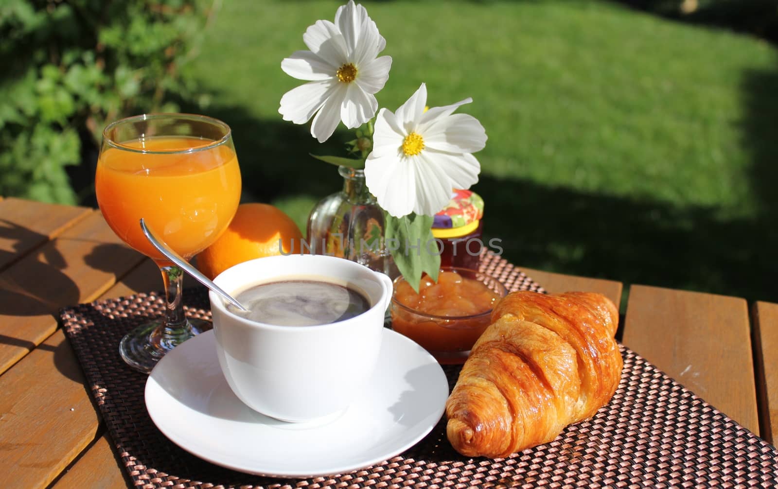 breakfast in the garden