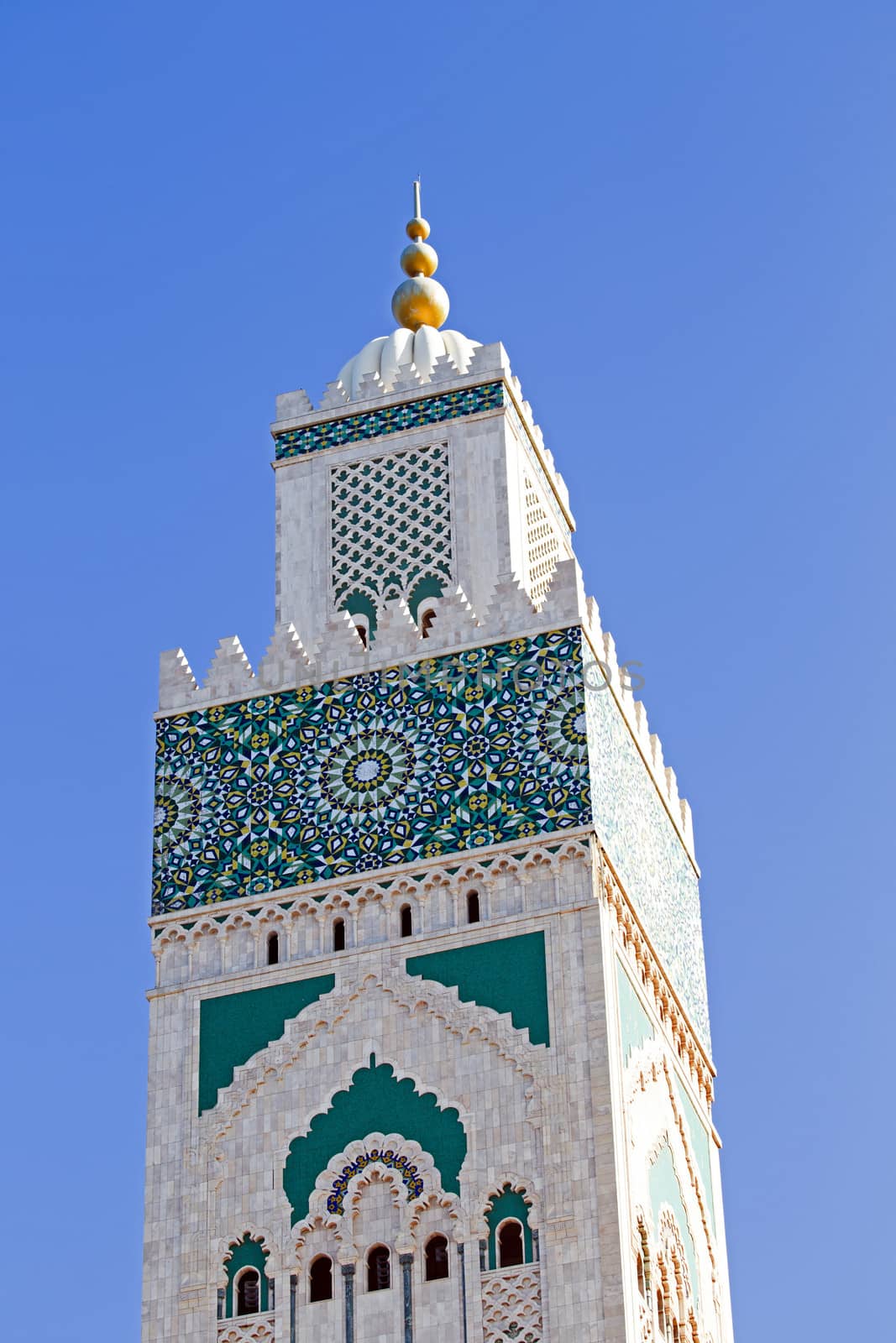Tower from the Hassan II Mosque Casablanca Morocco by devy