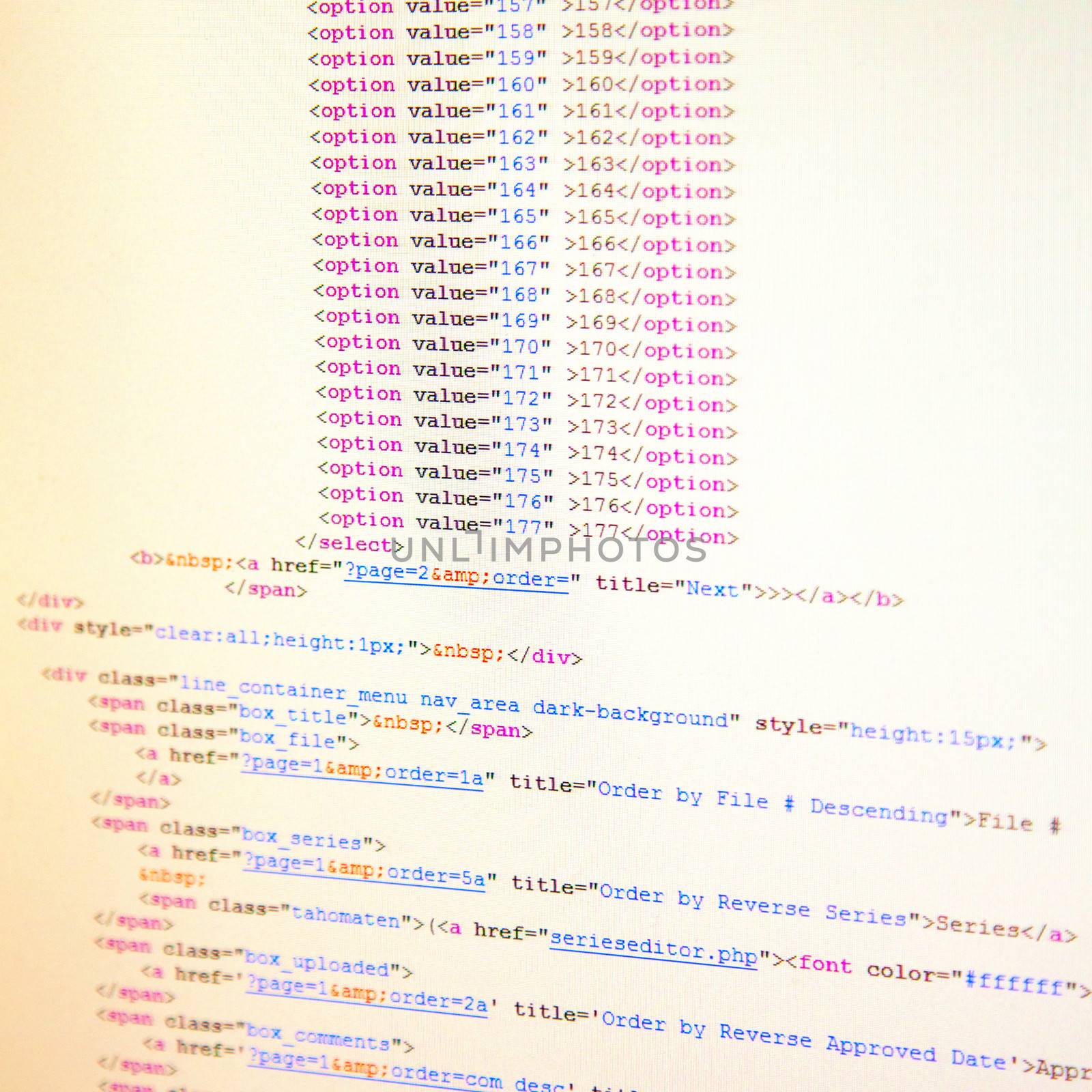 HTML code by Koufax73