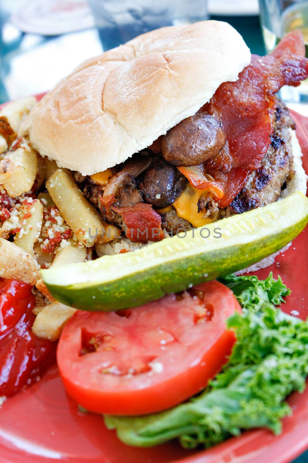 Gourmet Bacon Burger by graficallyminded