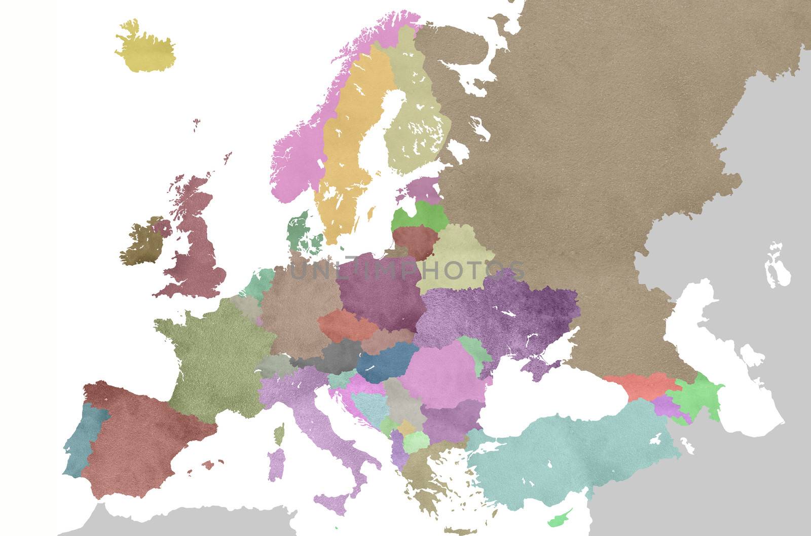 map of europe by erllre