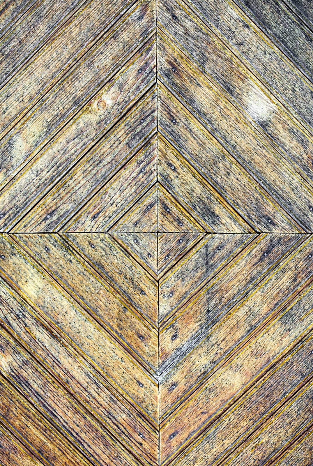Texture of old stained wooden door by sfinks