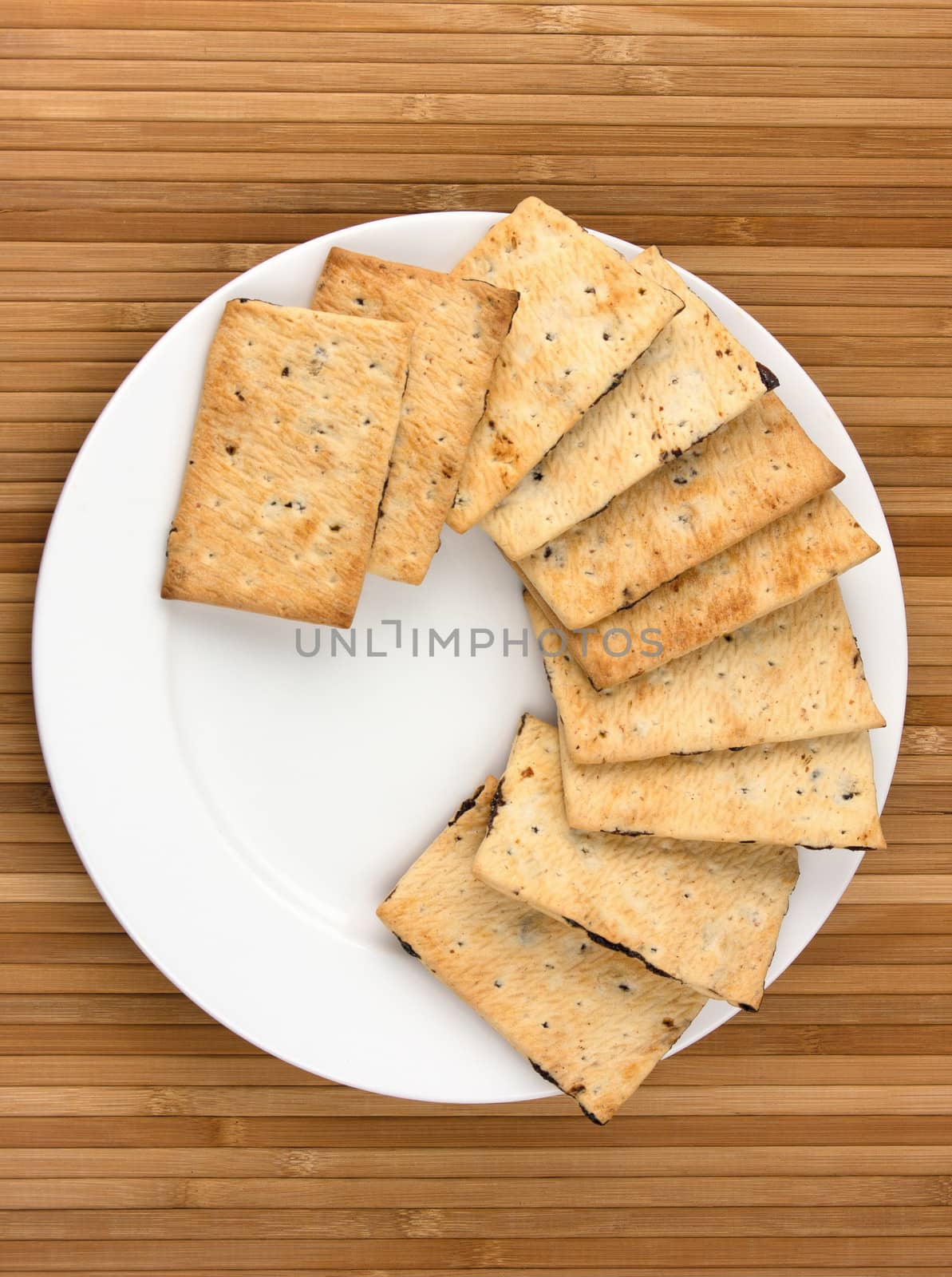 cookies on white plate