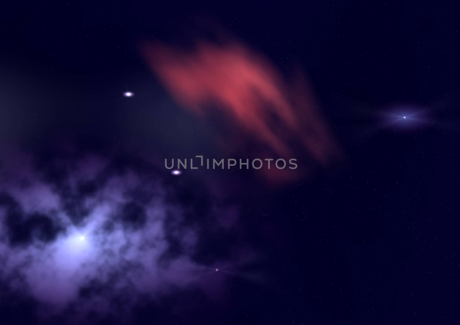 Star field in space, a nebulae and a gas congestion. "Elements of this image furnished by NASA".