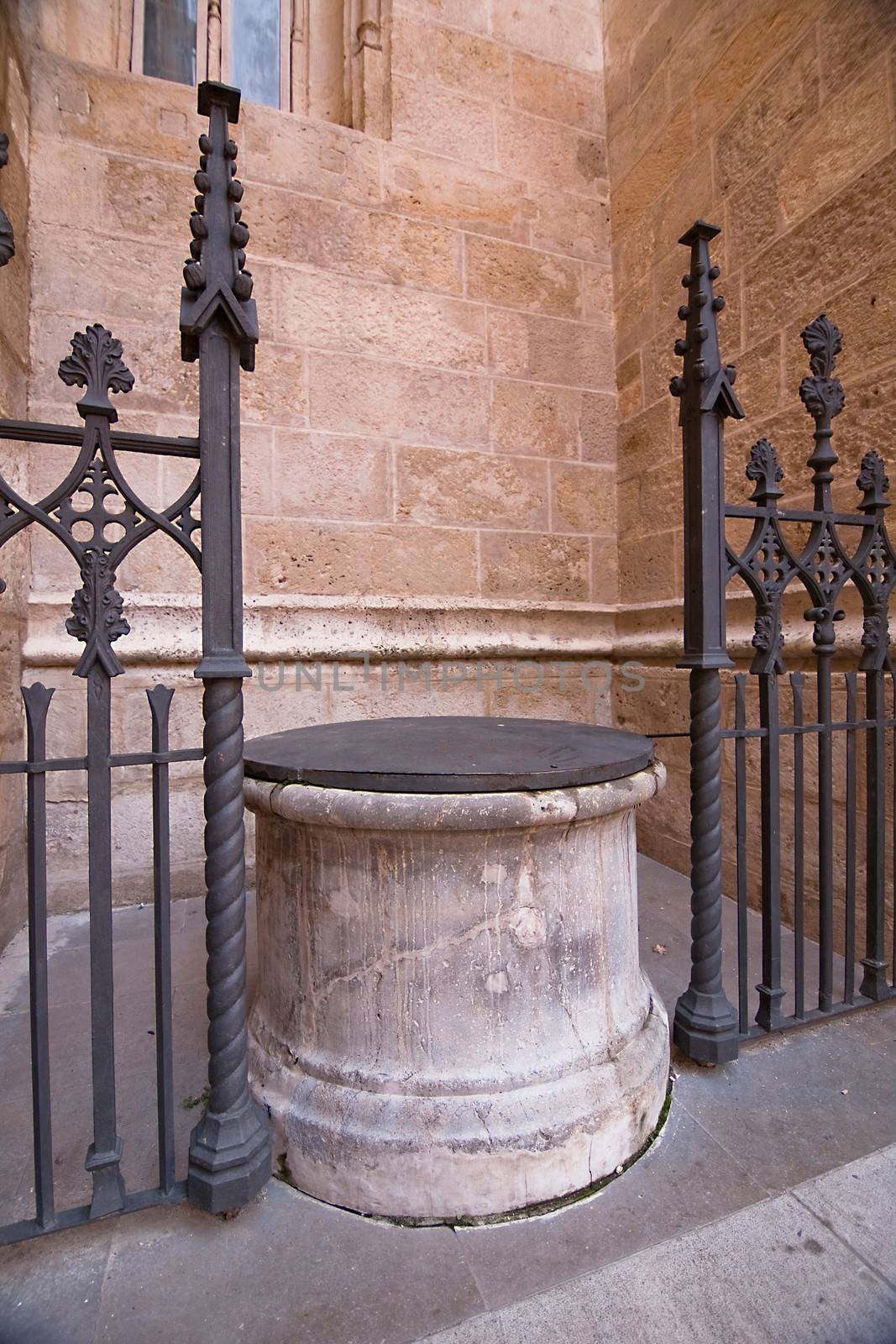 Well of stone. Granada, Spain by digicomphoto