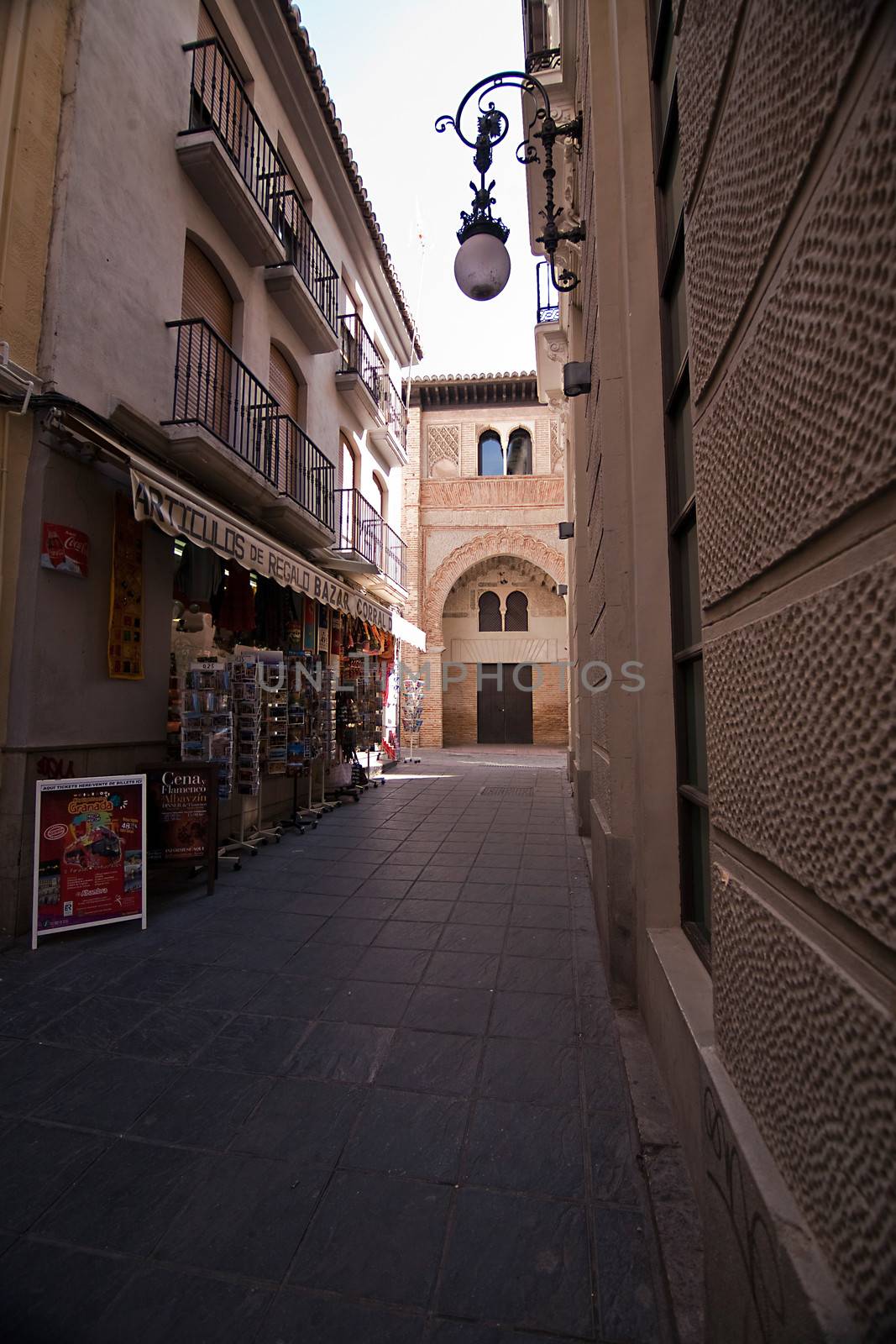 Corral del Carbon is an Andalusian alhondiga from the 14th century that served as a warehouse of merchandise. Oldest building in Granada. Spain