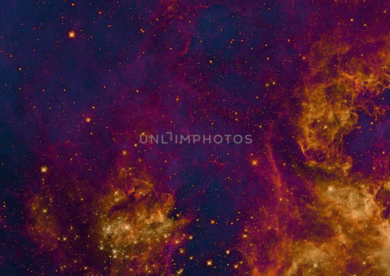 Far being shone nebula and star field against space. "Elements of this image furnished by NASA".
