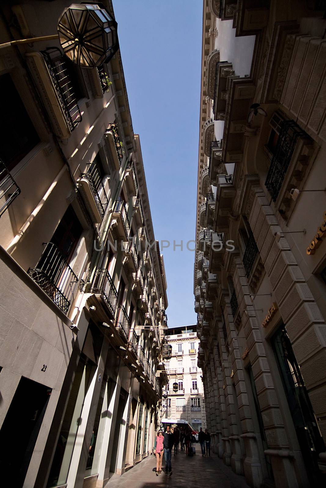 Street of Granada, Spain by digicomphoto