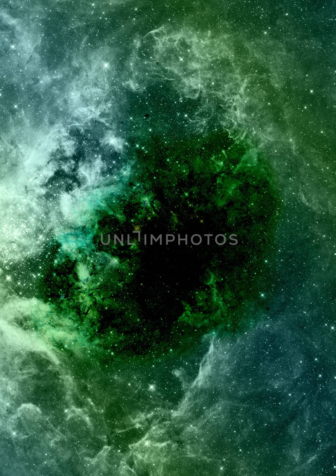 Far being shone nebula and star field against space. "Elements of this image furnished by NASA".