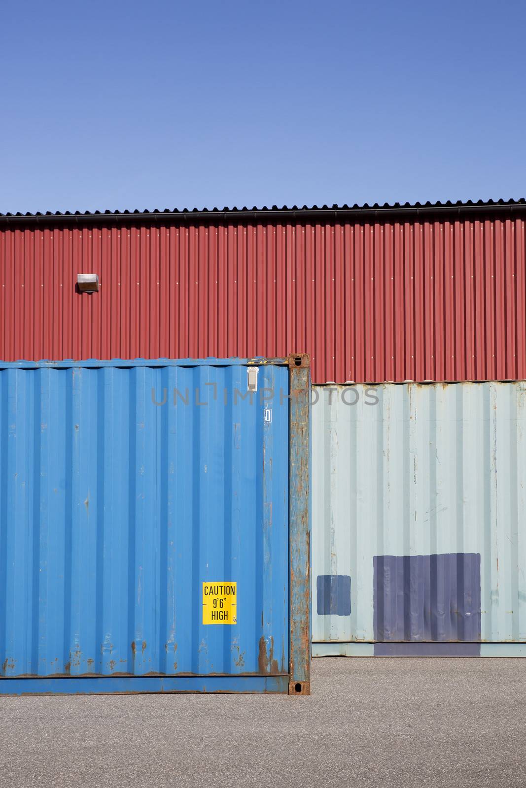 Cargo Containers on a sunny day