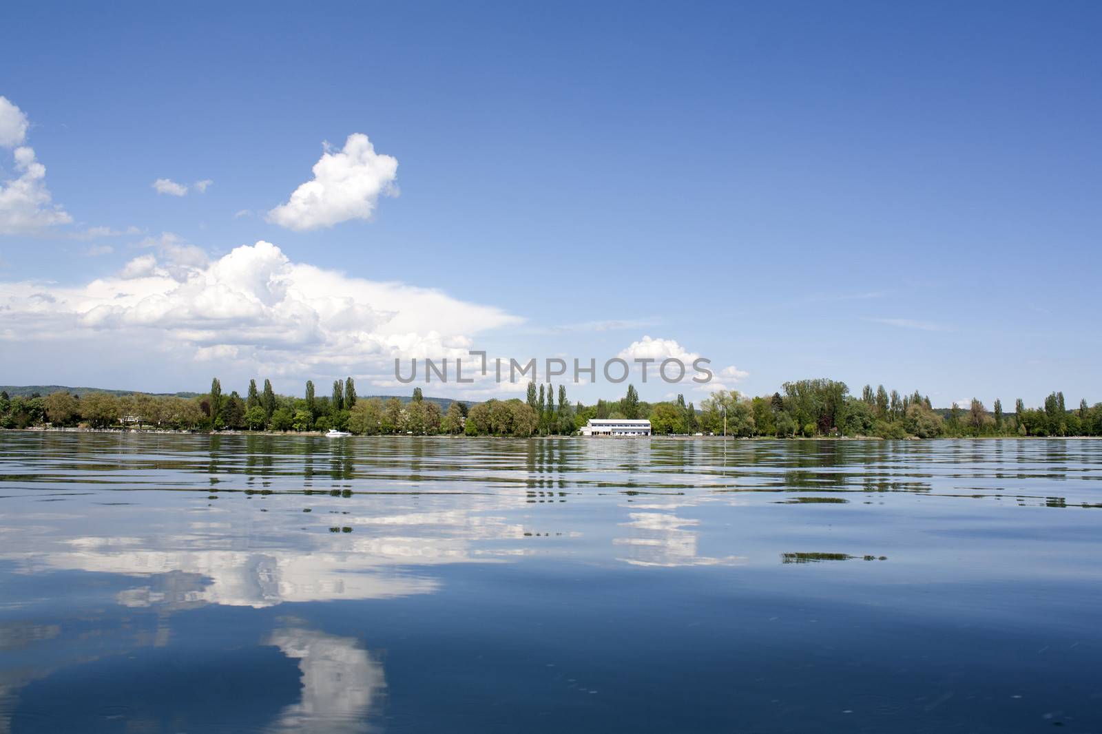 lake of constance with view to switzerland 