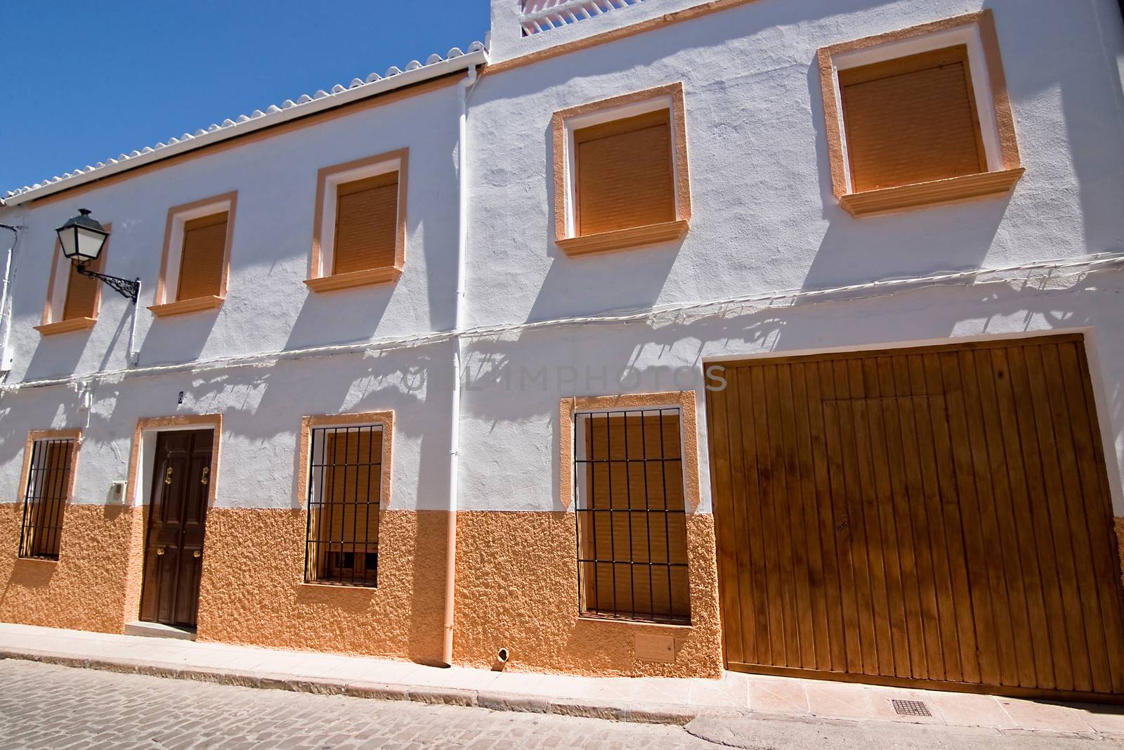 Typical facade of house, Sabiote, Jaen province, Andalusia, Spain