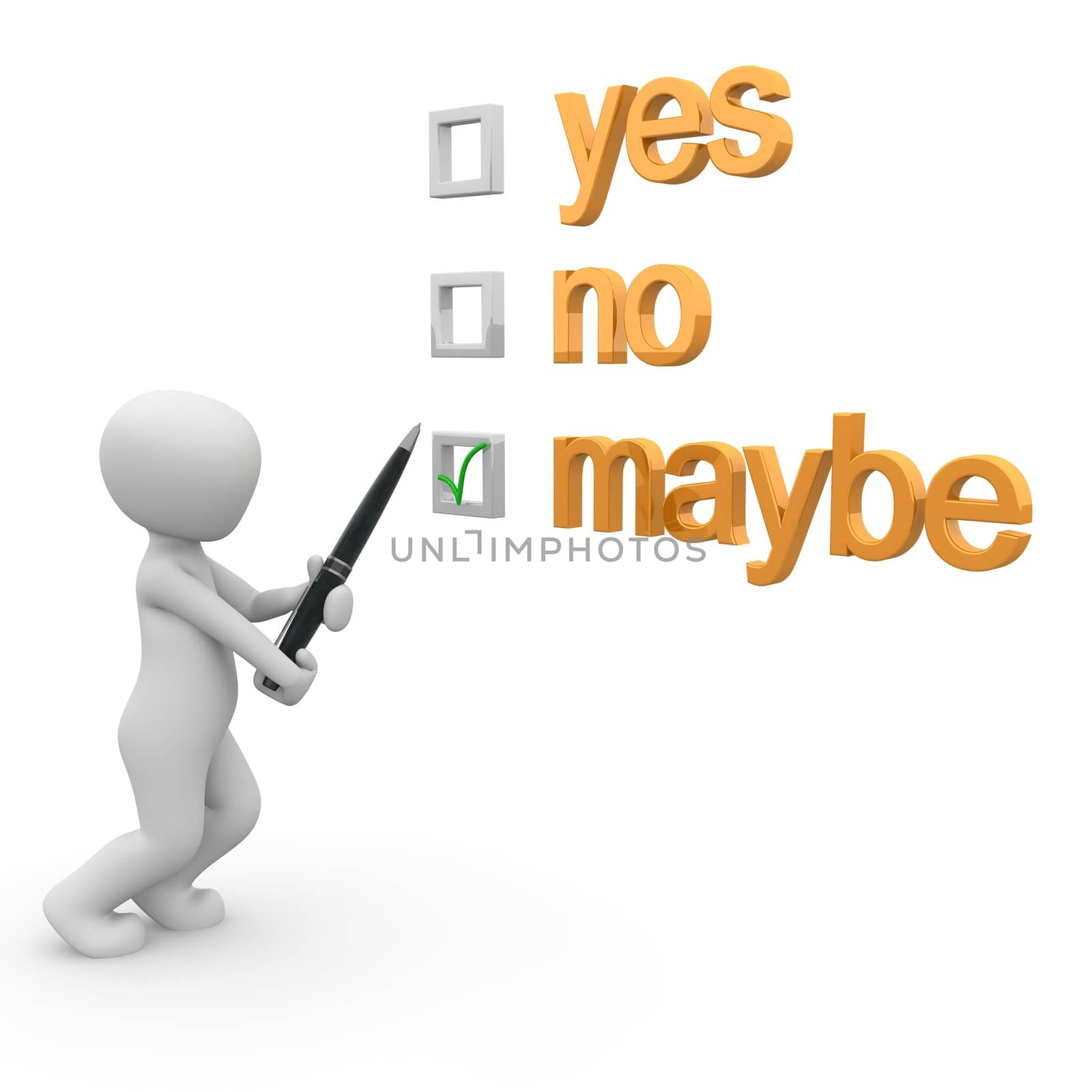 Maybe, yes, no by 3DAgentur
