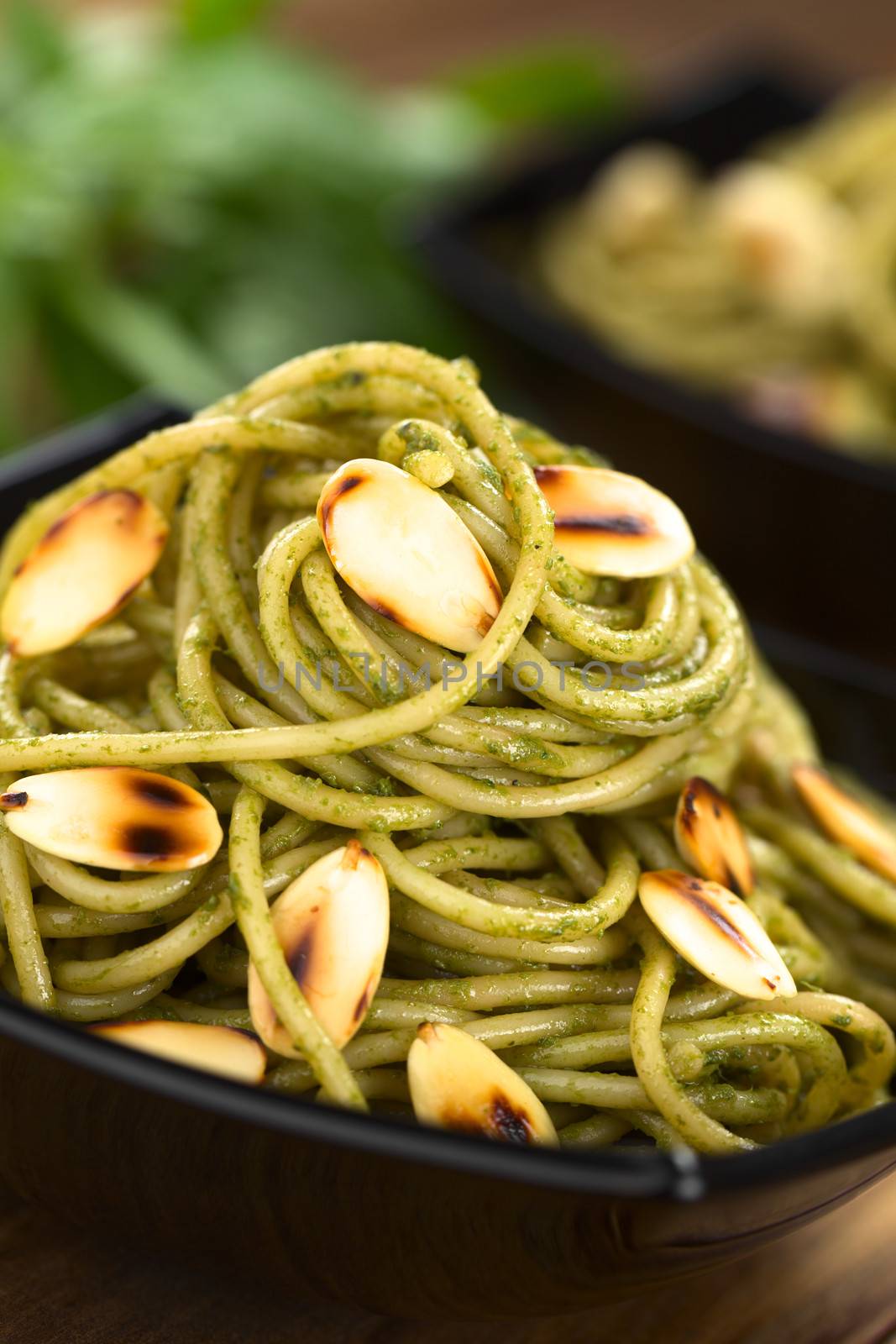 Pasta with Pesto and Roasted Almonds by ildi