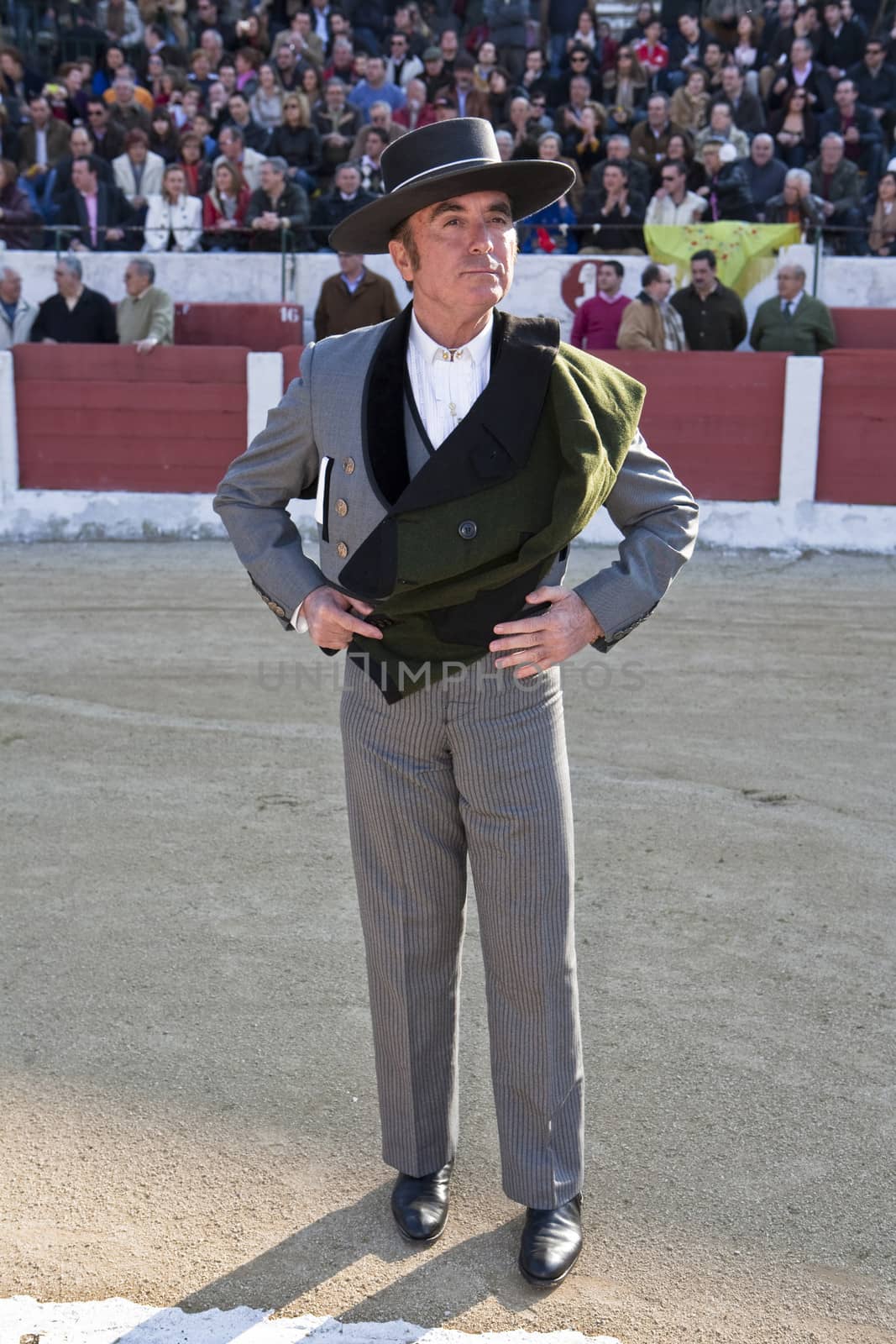 The Spanish Bullfighter Jose Ortega Cano at the paseillo or initial parade, Linares, Jaen province, Spain 14 march 2010