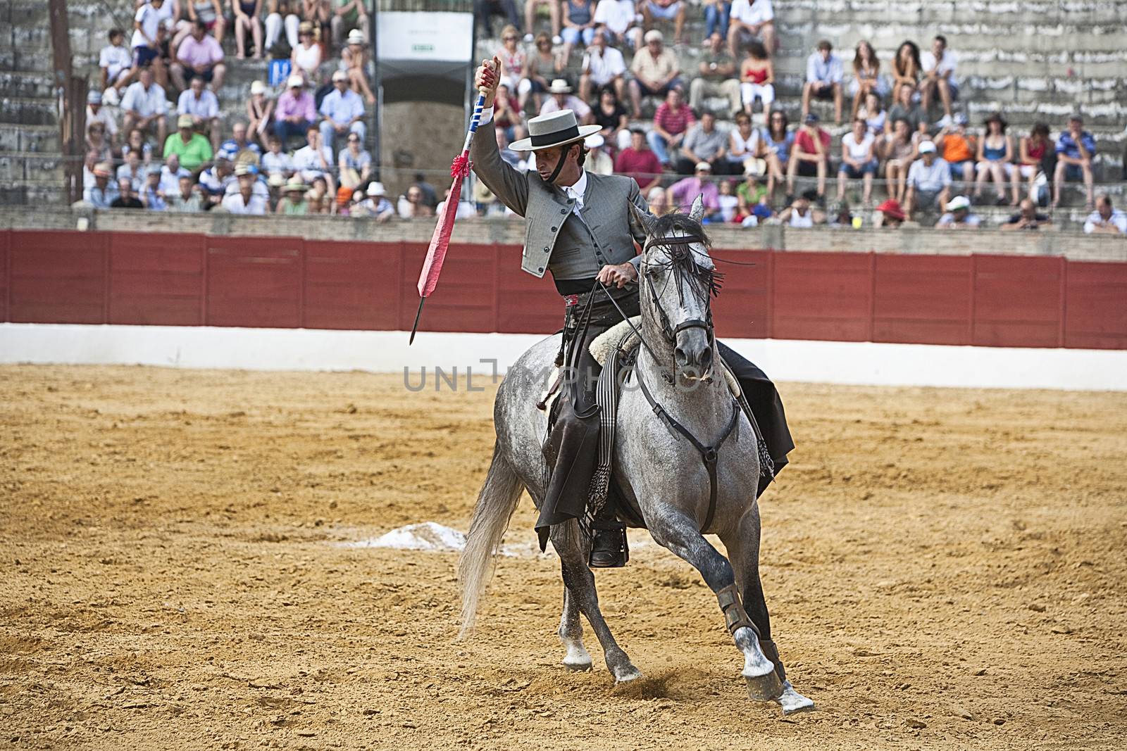 Antonio Domecq, bullfighter on horseback spanish, Baeza, Jaen province, Spain, 13 august 2010