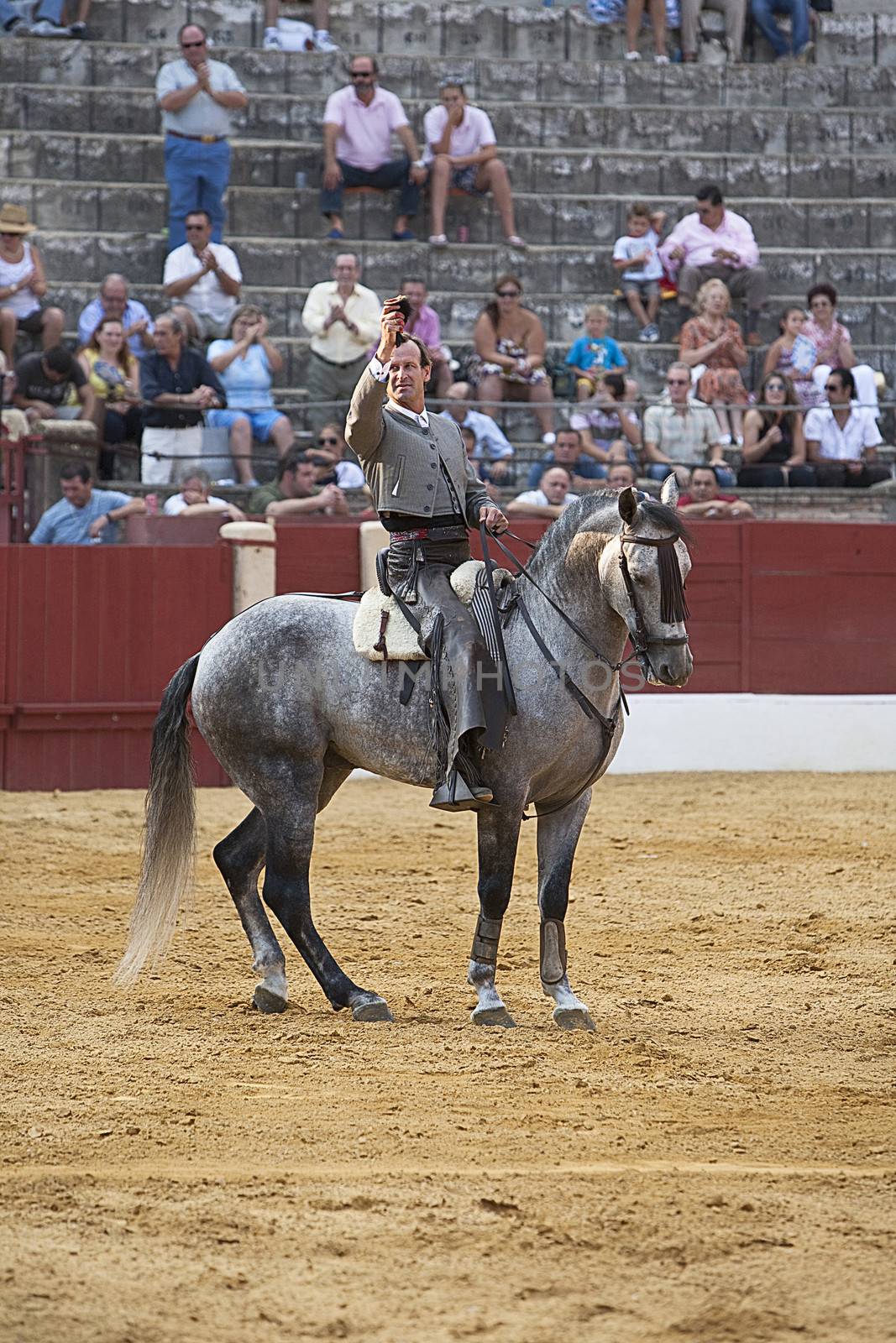 Antonio Domecq, bullfighter on horseback spanish, Baeza, Jaen province, Spain, 13 august 2010