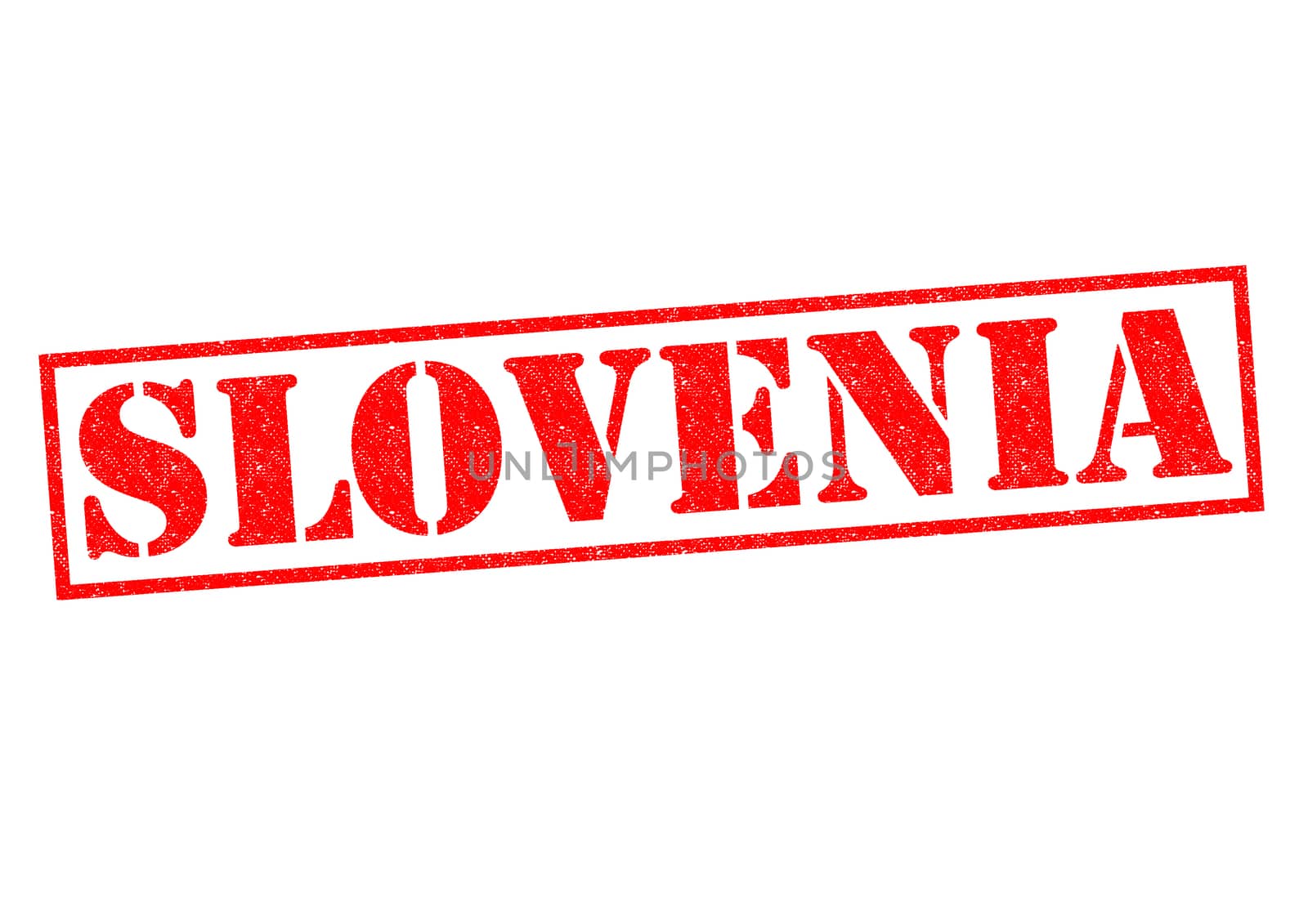 SLOVENIA Rubber Stamp over a white background.