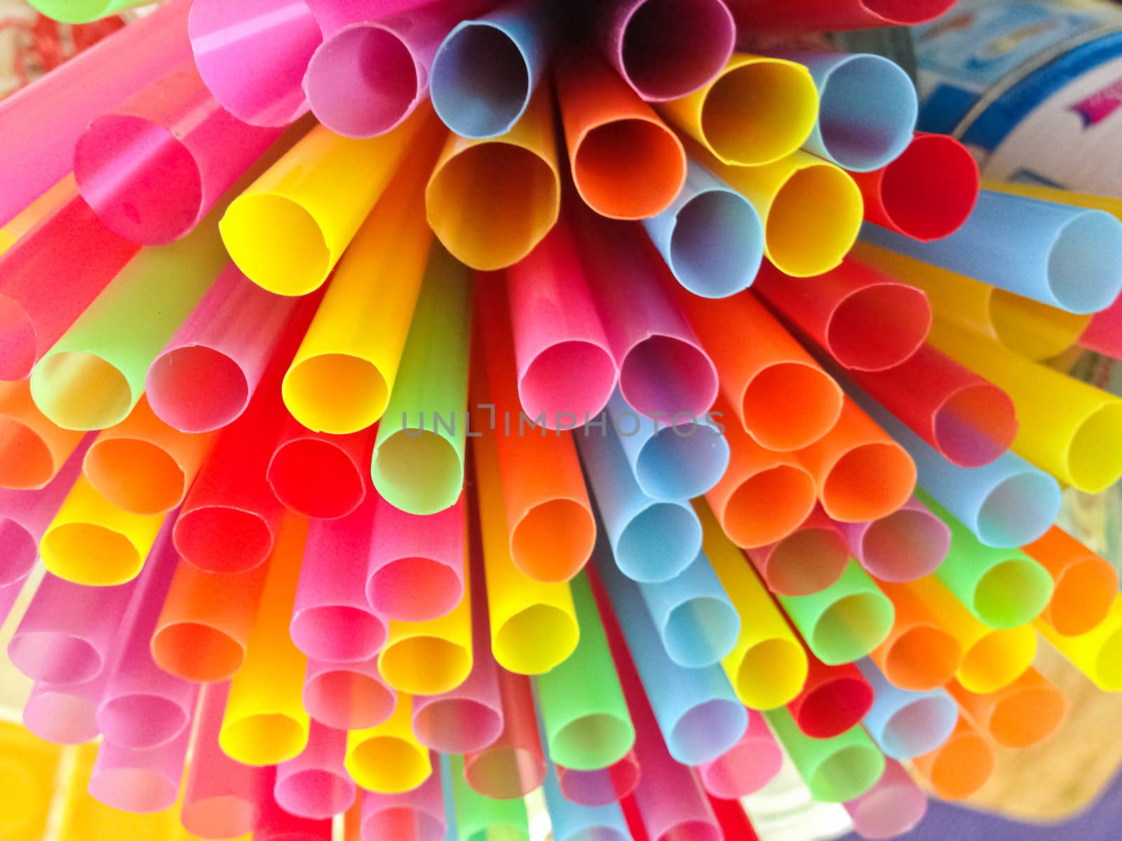 colorful of straw