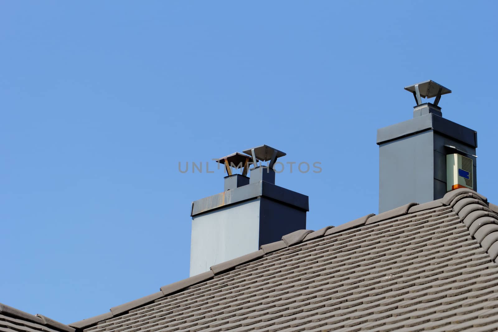 chimney on the roof