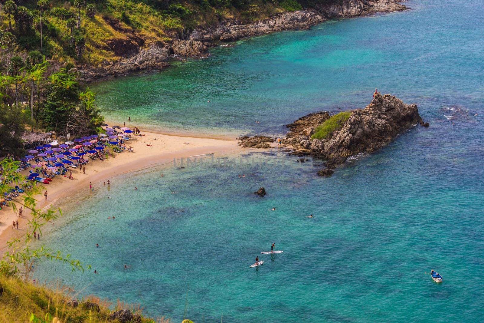 Small island in the sea near Phuket in Thailand