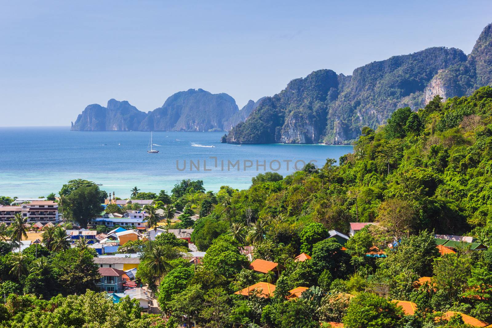 Beautiful view of Phi Phi island from viewpoint