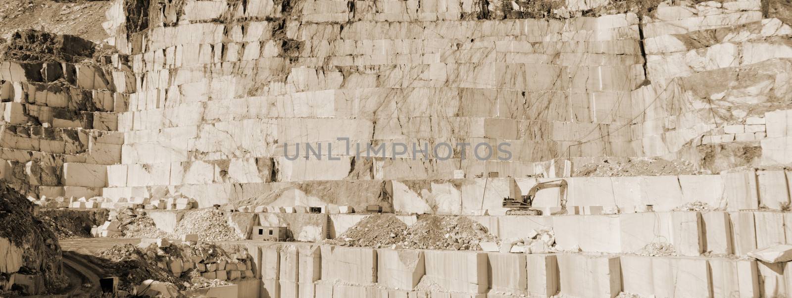 Thassos white marble quarry sepia by NagyDodo