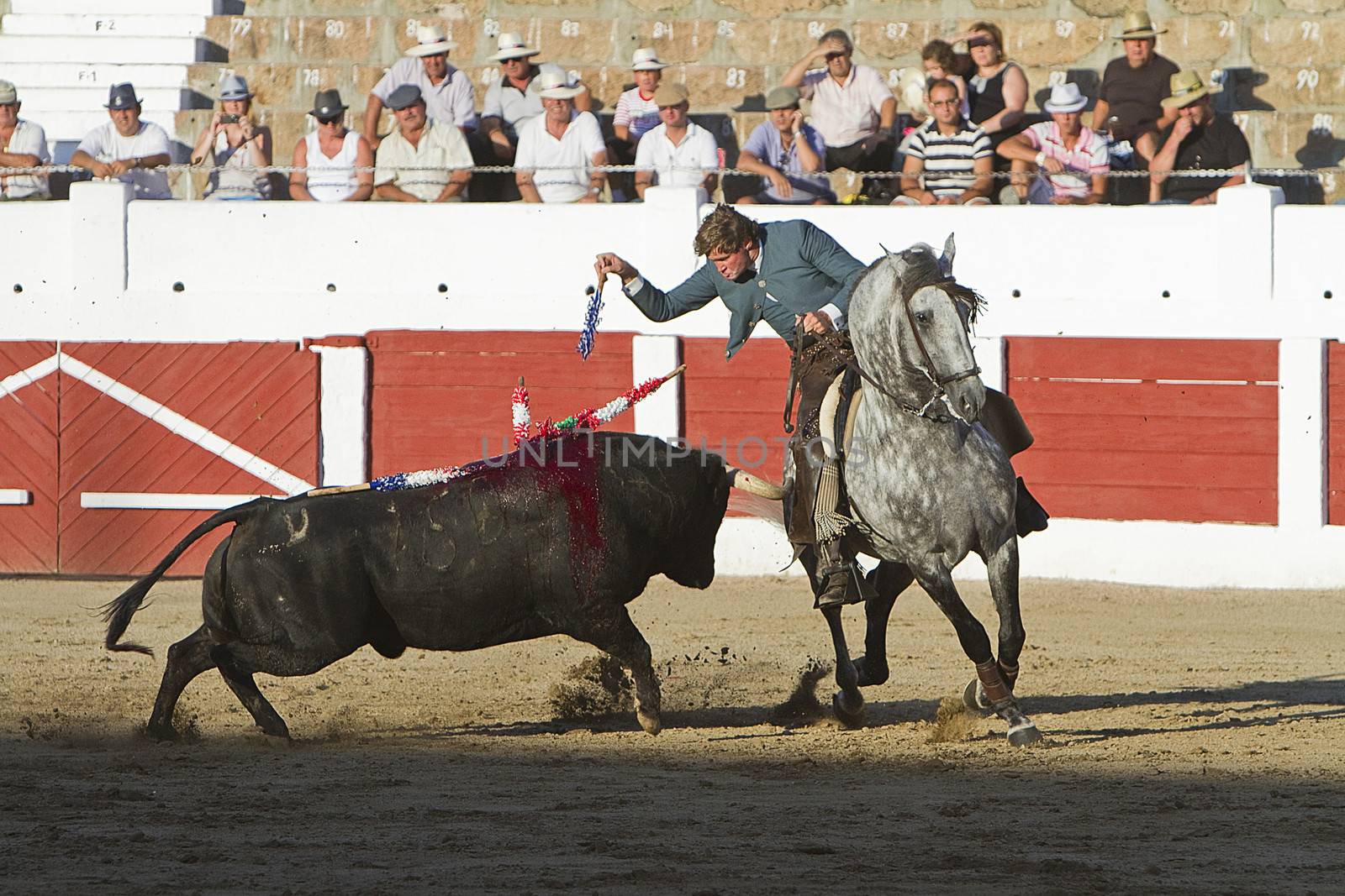 Fermin Bohorquez, bullfighter on horseback spanish, Linares, Jaen province, Spain, 29 august 2010