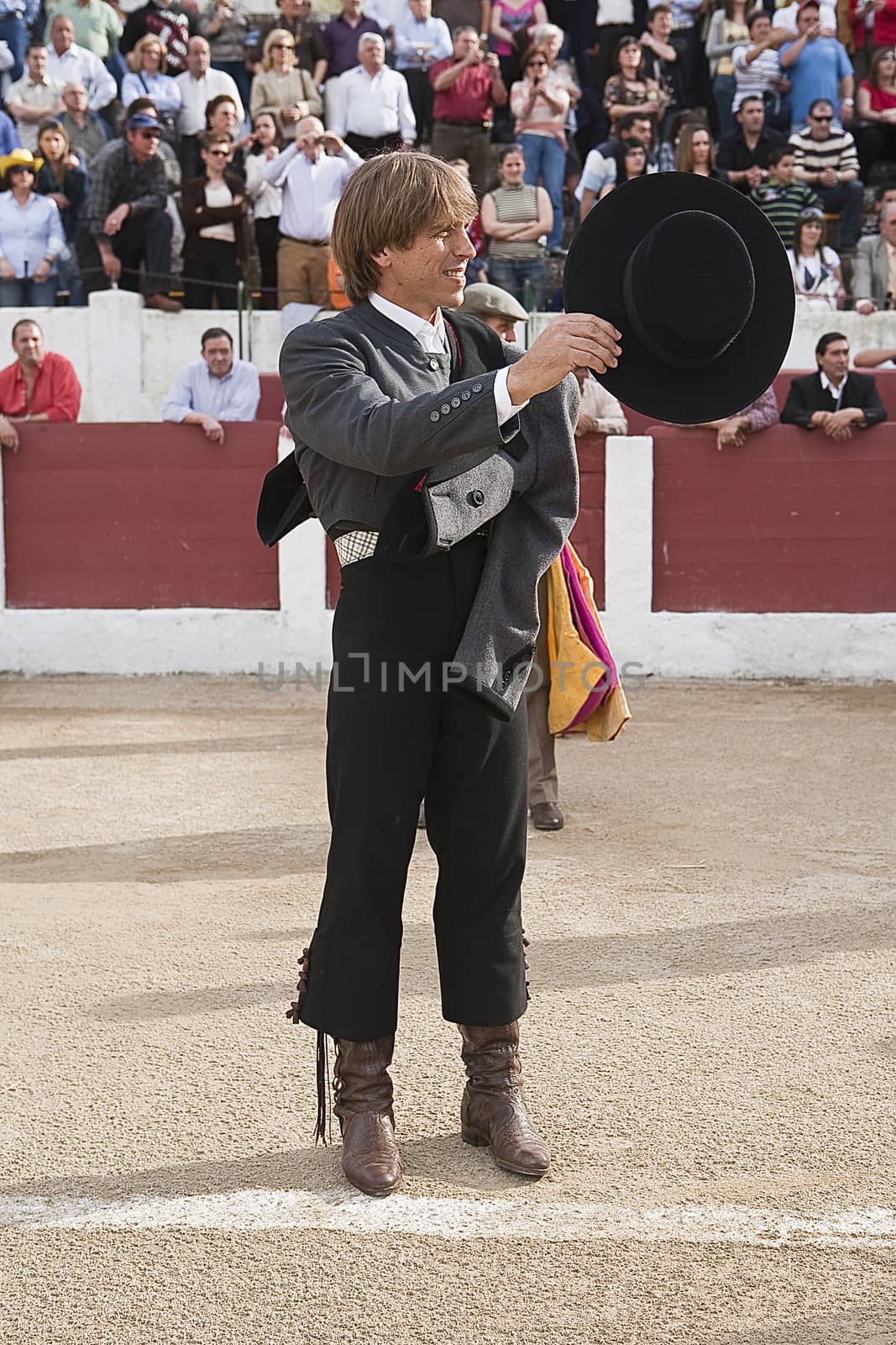 The spanish bullfighter Manuel Benitez El Cordobes at the paseillo or initial parade, Linares, Jaen province, Spain, 15 march 2009