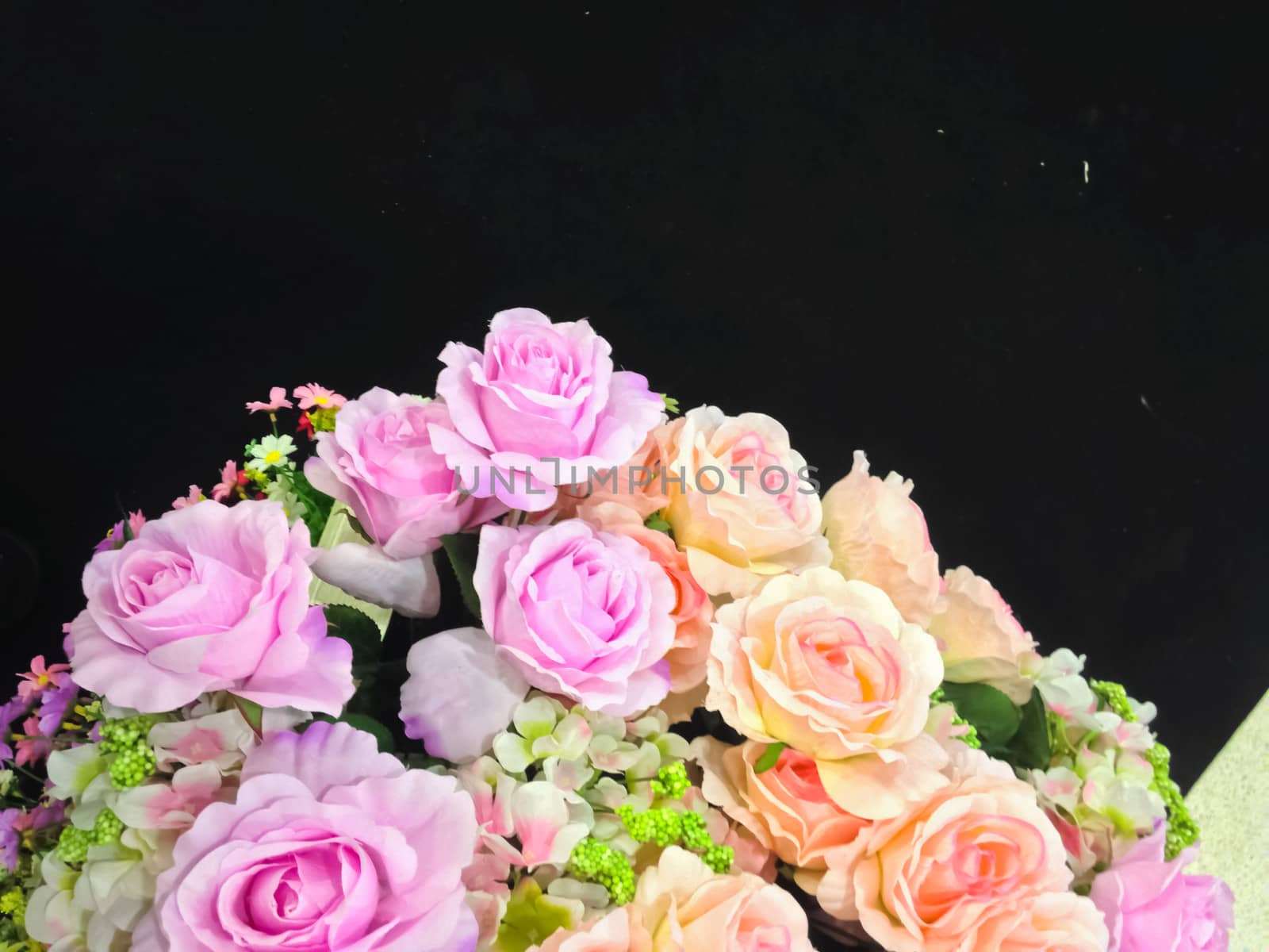 Autumn flowers of different colors. Floral background