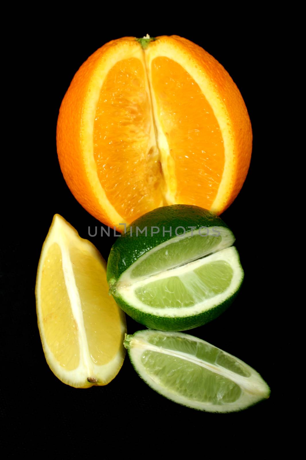 Delightful selection of oranges lemons and limes.