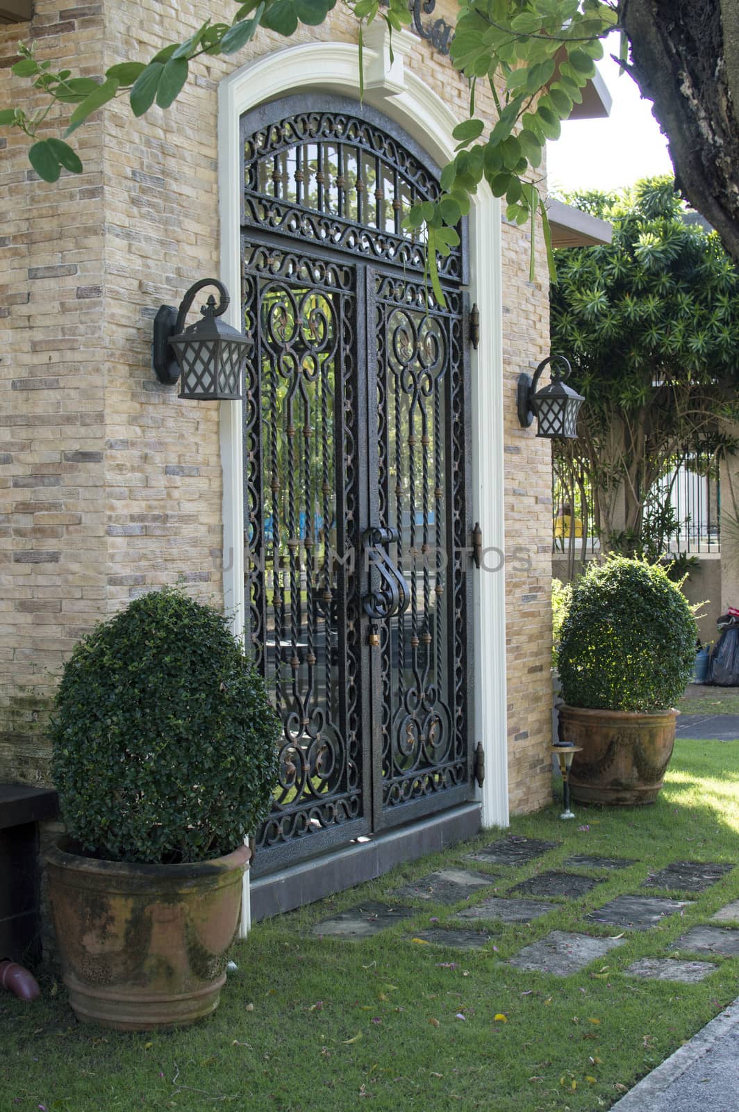 nice hand made wrought iron gate