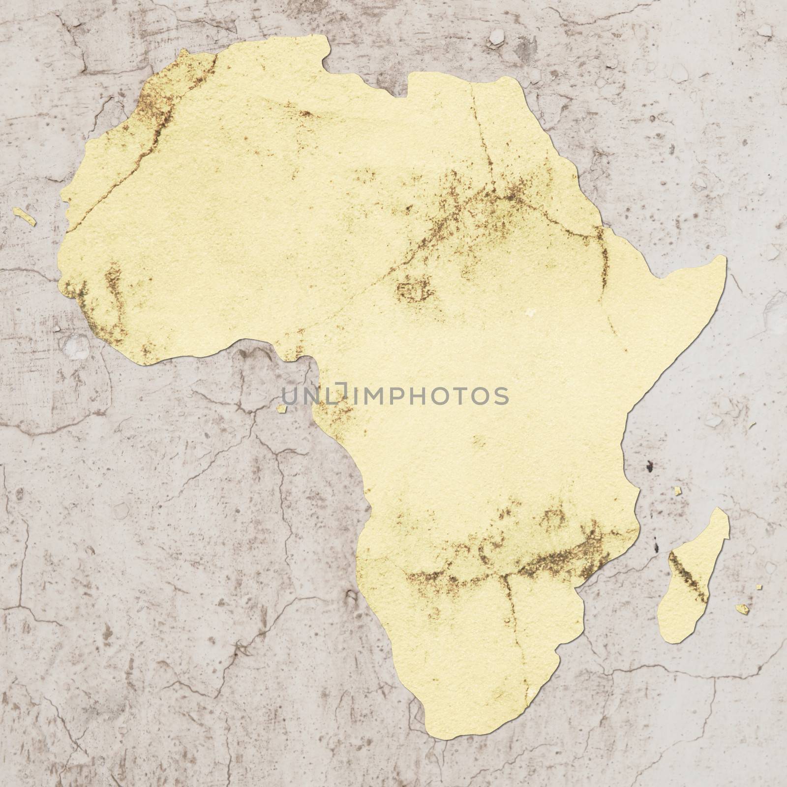 map of africa made with some textures