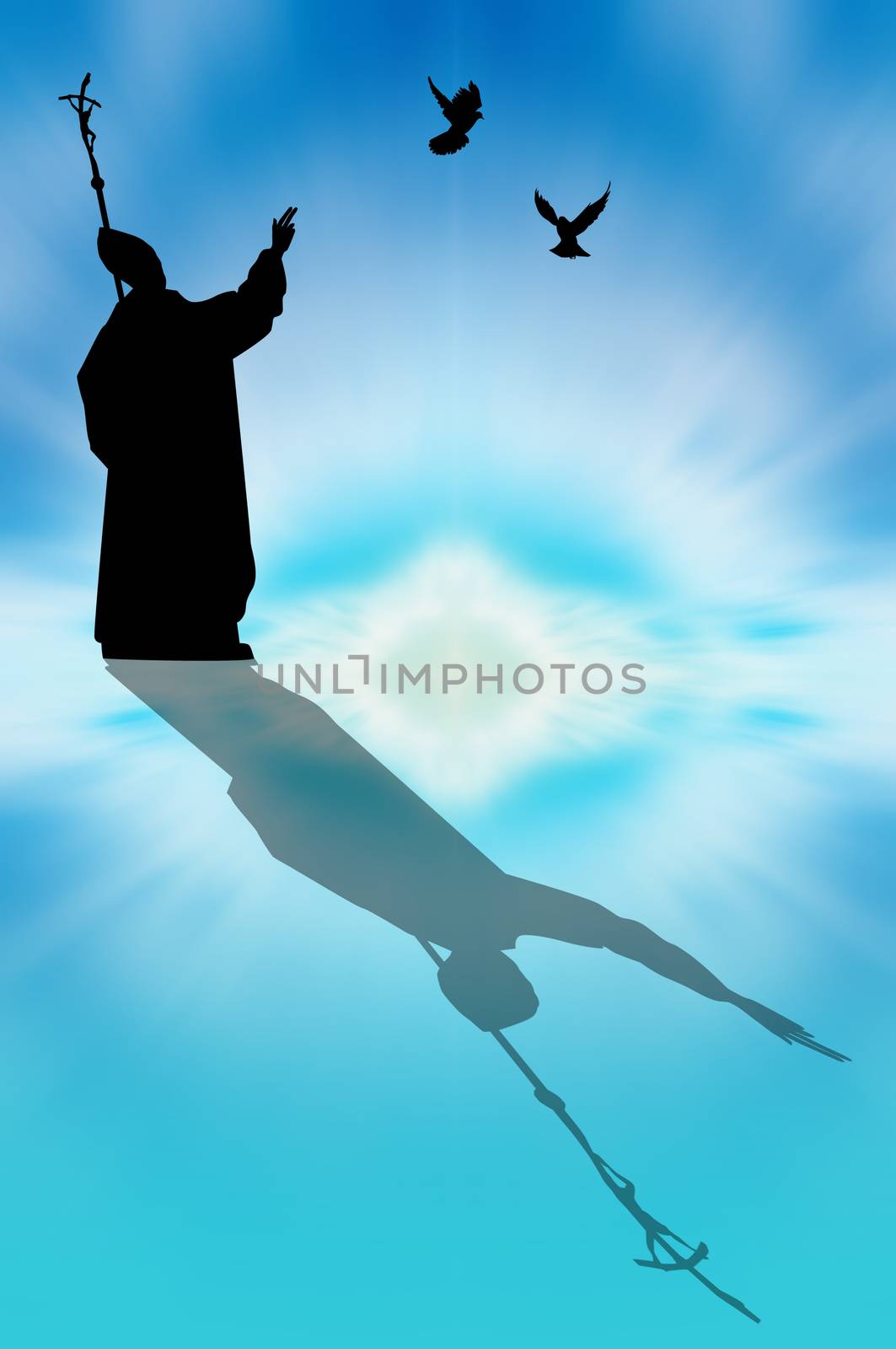 Pope silhouette