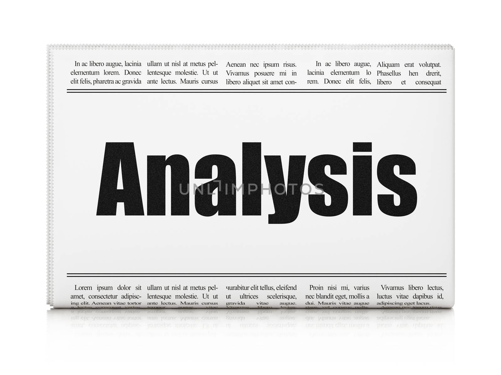 Marketing concept: newspaper headline Analysis by maxkabakov