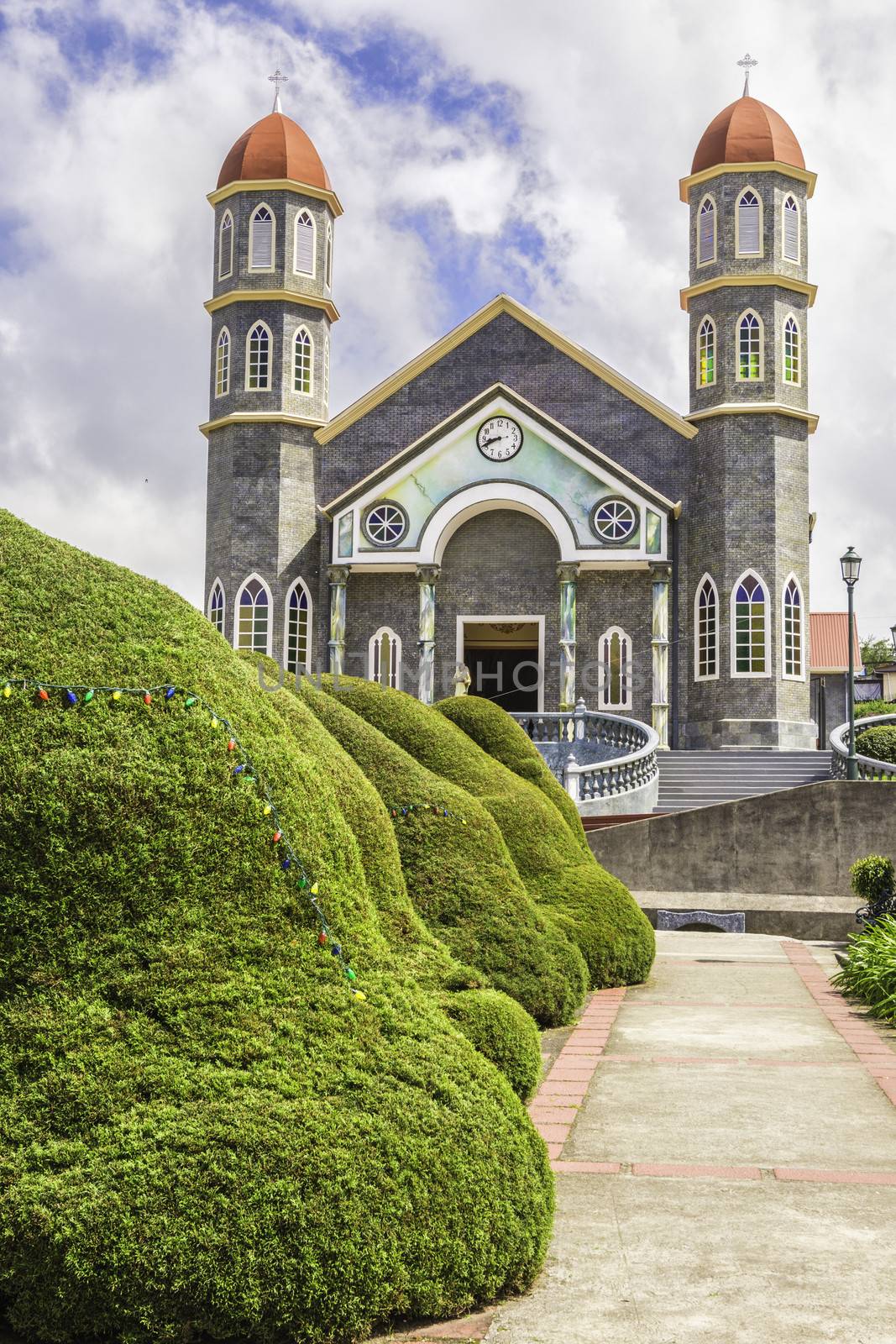 Beautiful church located in Zarcero Costa Rica.