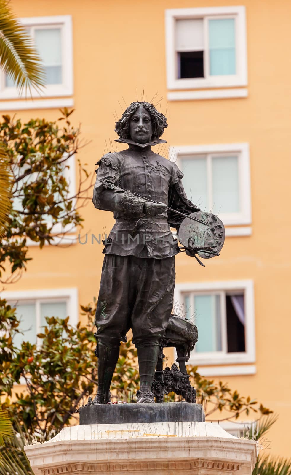 Velaquez Painter Statue Triana Seville Andalusia Spain by bill_perry