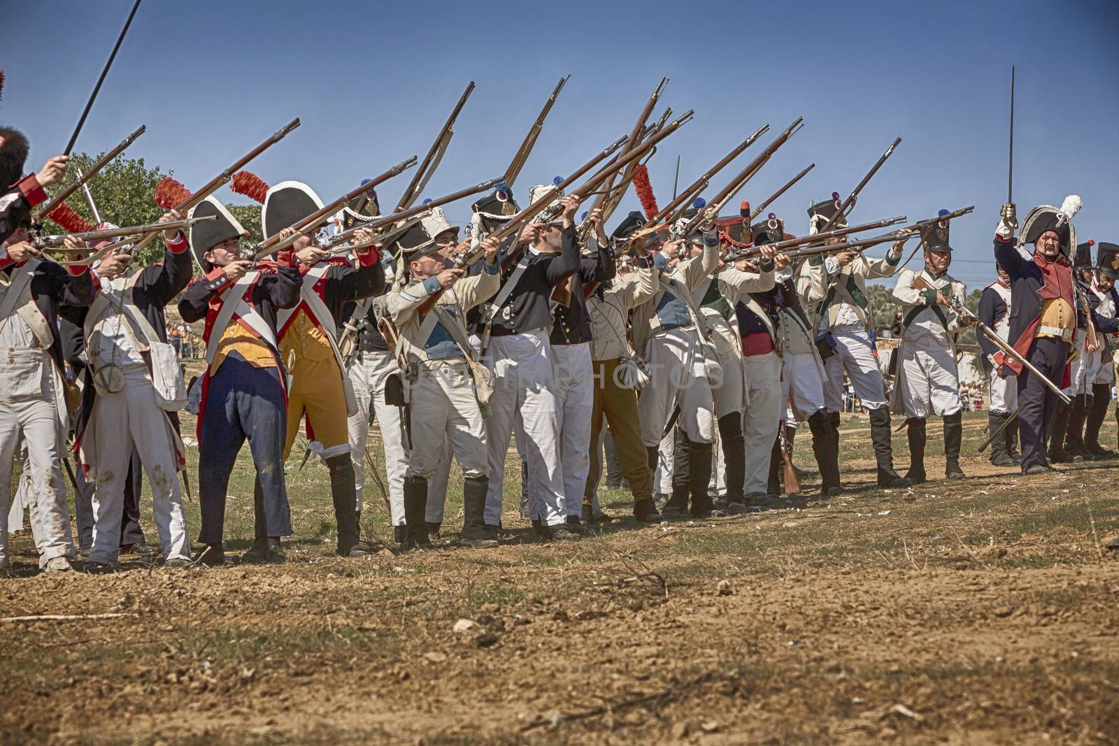 Representation of the Battle of Bailen, Bailen,  Jaen province, Andalusia, Spain