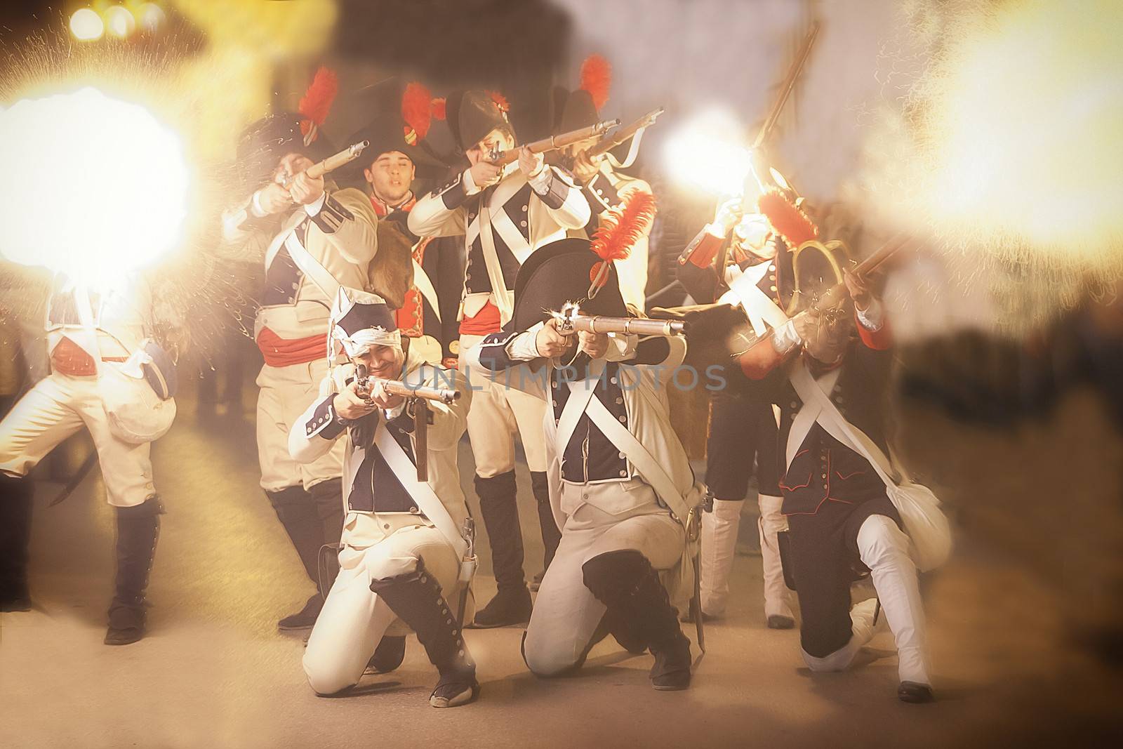 Representation of the Battle of Bailen, Bailen,  Jaen province, Andalusia, Spain