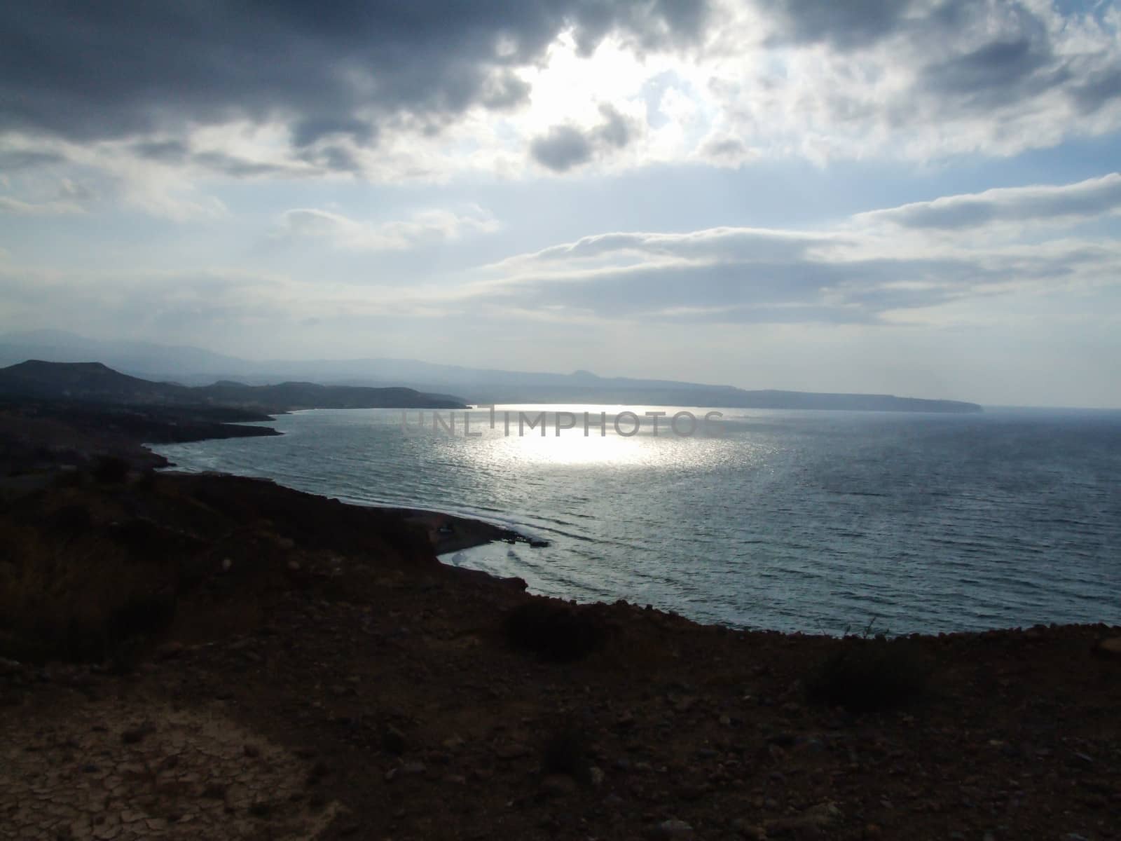 Dramatic Stormy Clouds on the Sea