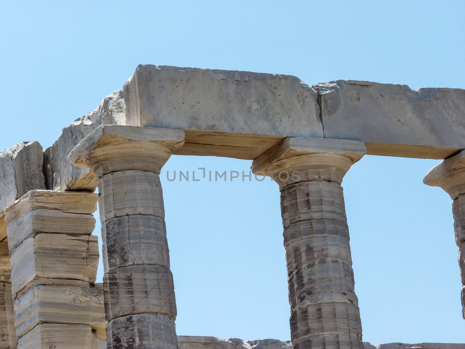 Temple of Poseidon in Sounio Greece by ankarb