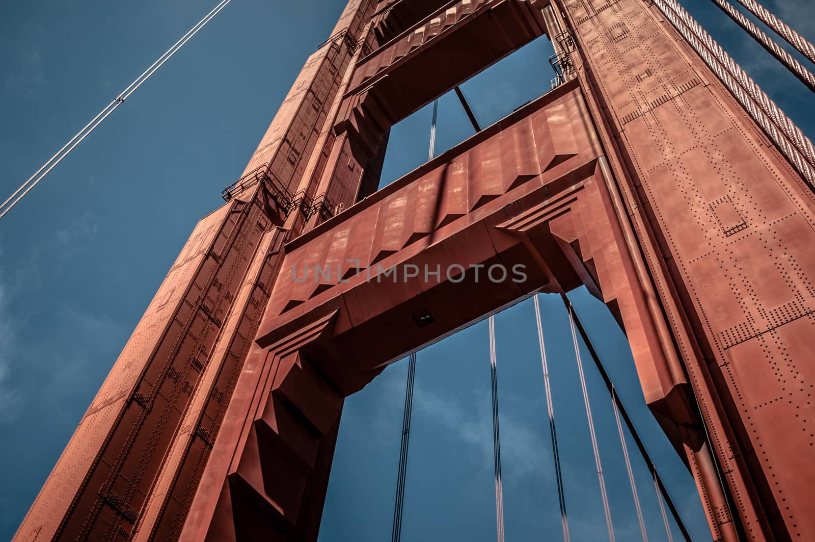 Golden Gate Pillar Bridge in San Francisco, California, USA