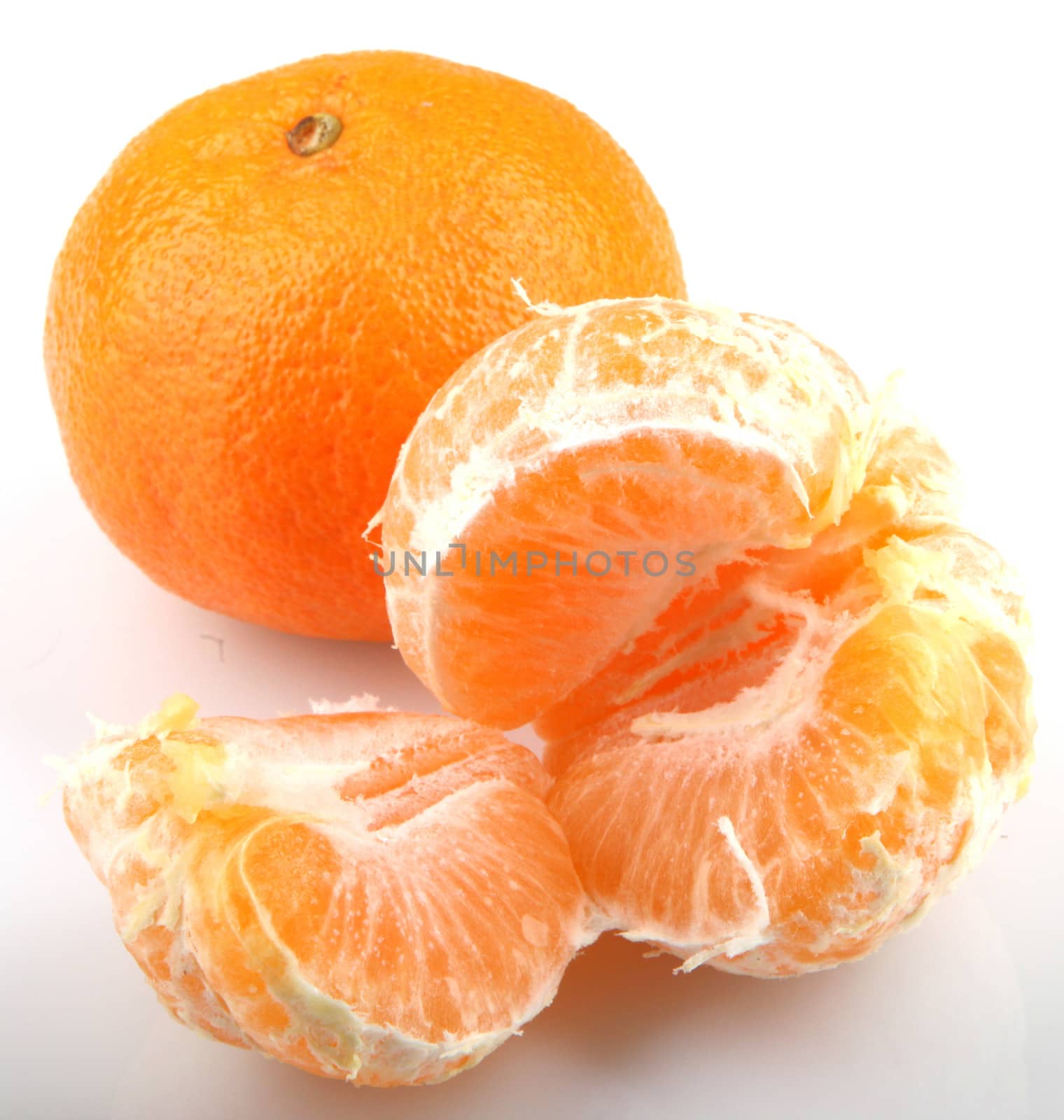 Mandarin Orange Isolated On White