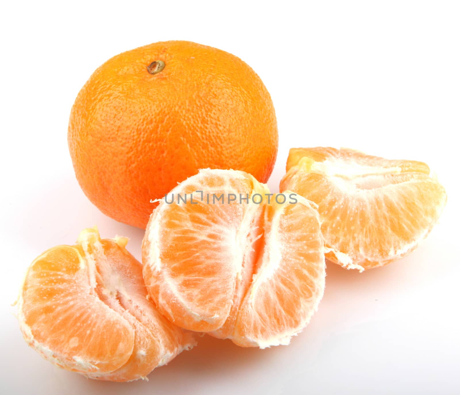 Mandarin Orange Isolated On White