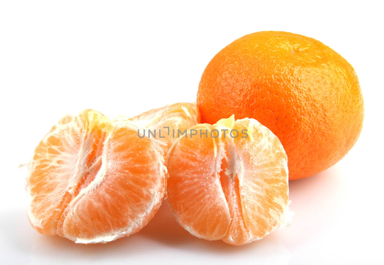 Mandarin Orange Isolated On White