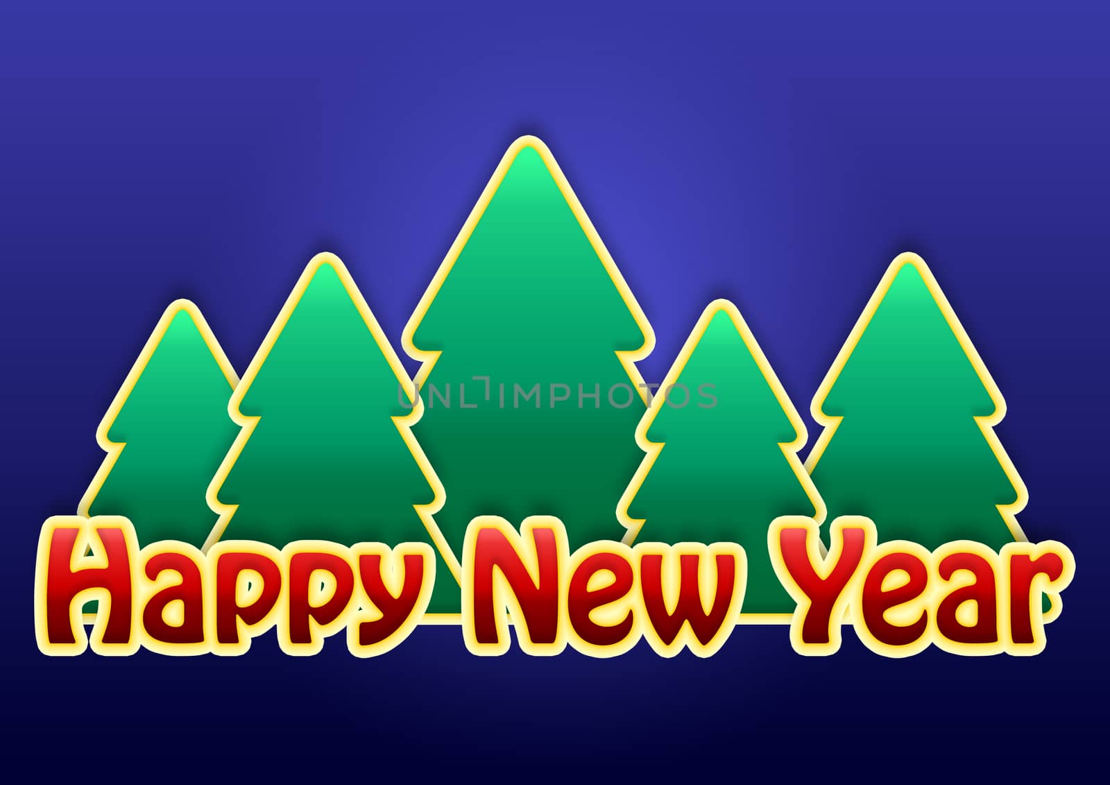 New year background with pine tree. Christmas decoration pattern.