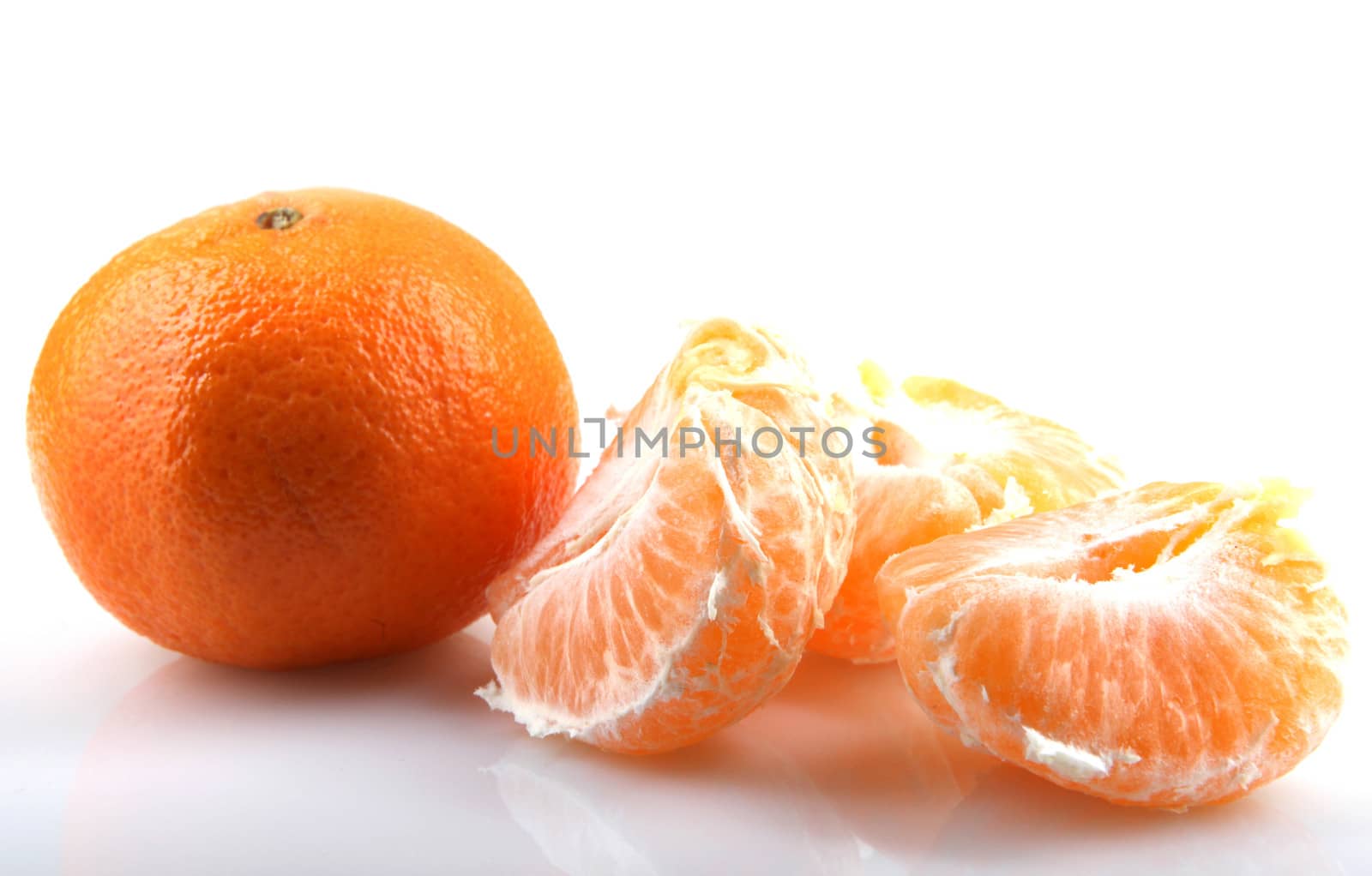 Mandarin Orange Isolated On White