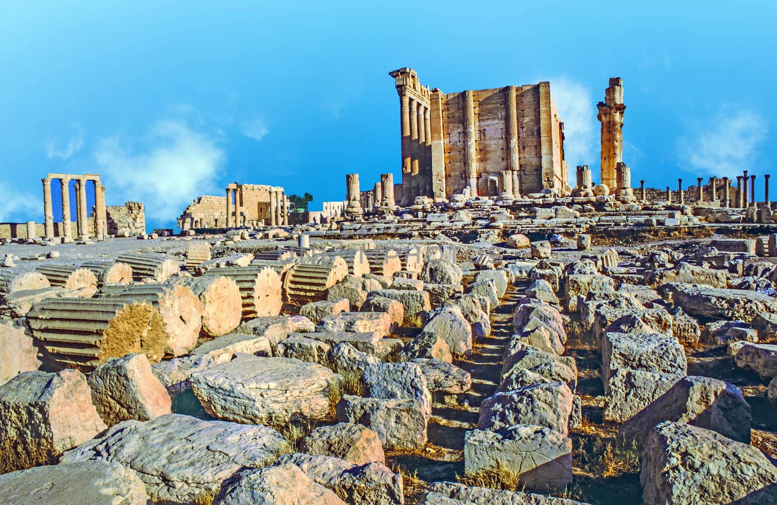 Ancient Roman time town in Palmyra, Syria