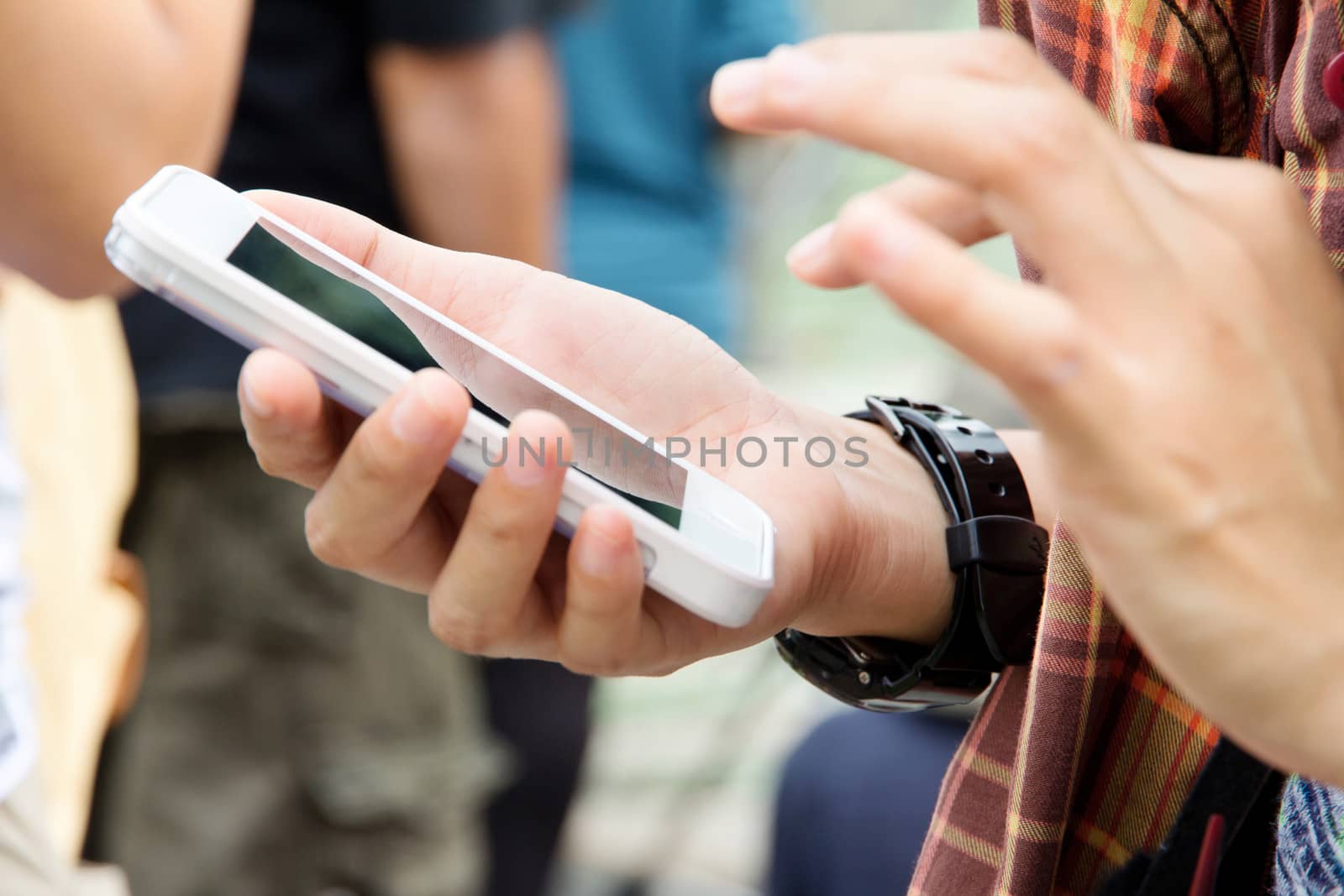 Woman Using a Smart Phone