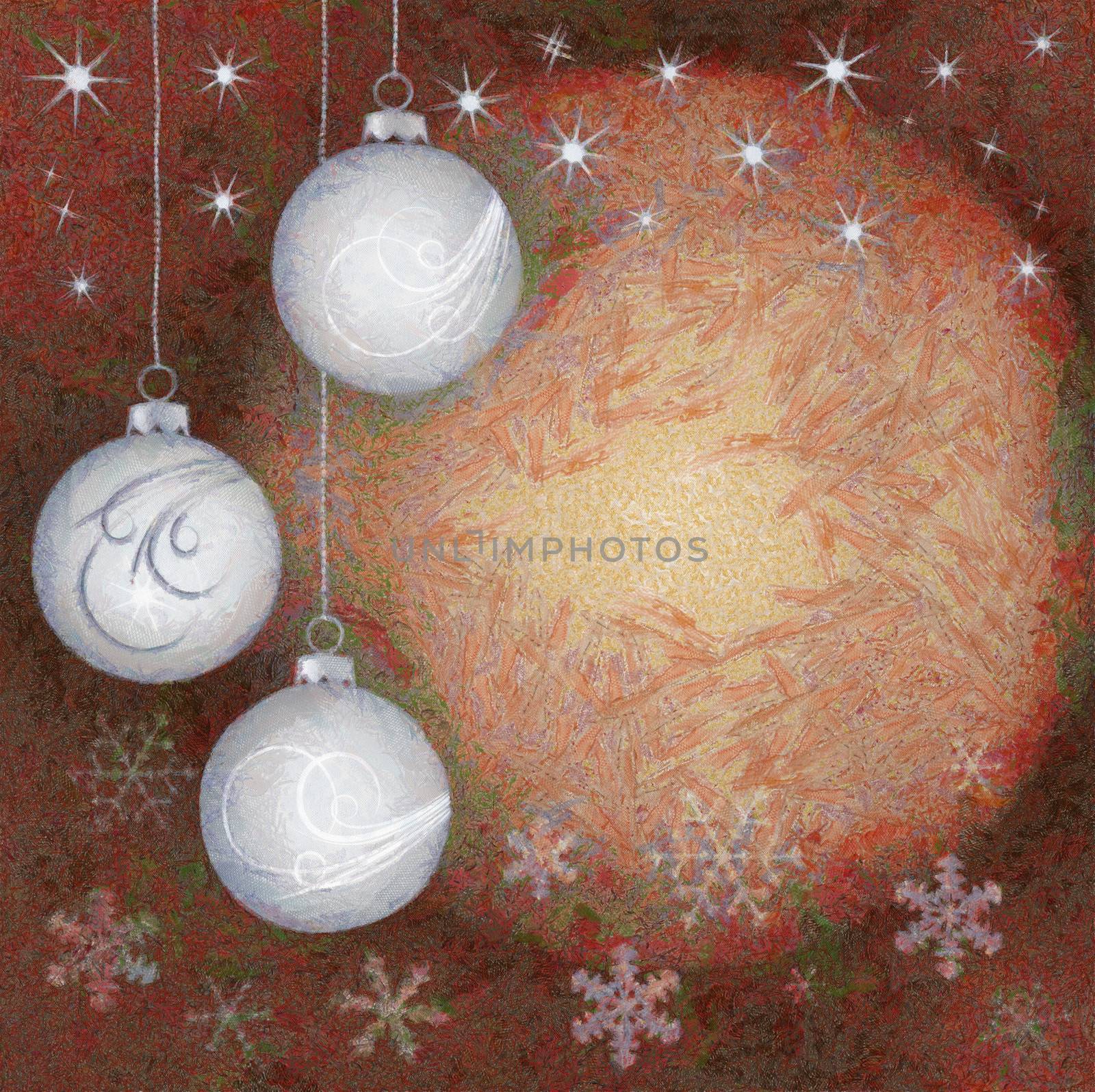 Abstract image of the Christmas decoration - Christmas balls